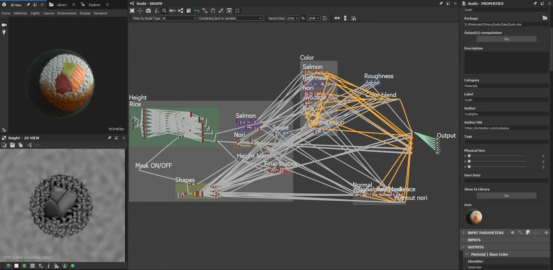 Sushi - Substance Designer