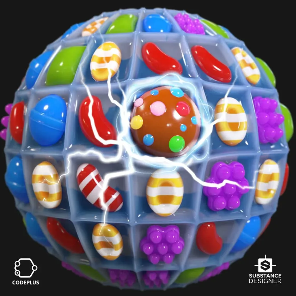 Candy Crush - Substance Designer