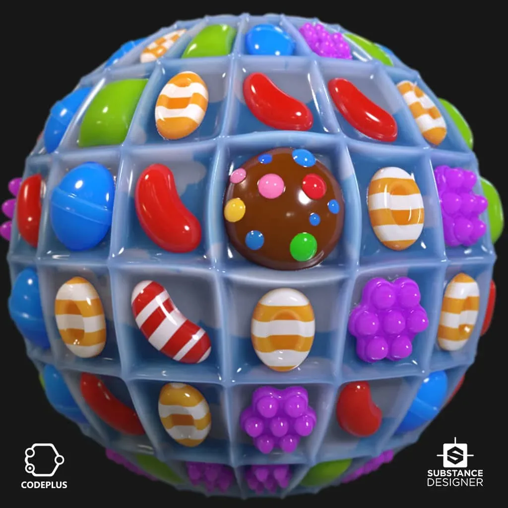 Candy Crush - Substance Designer