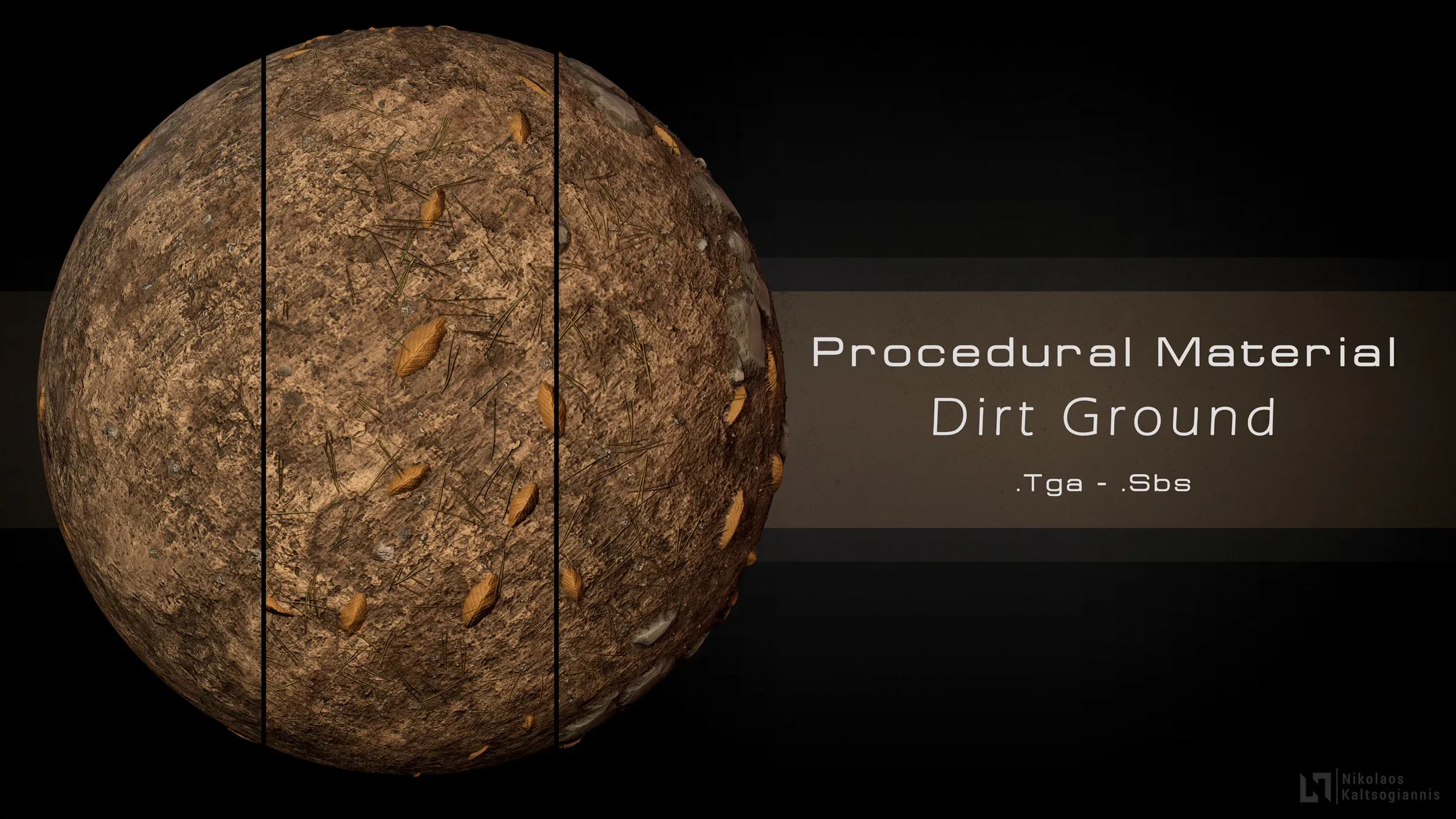 Procedural Dirt Ground Material - 3 Variations!