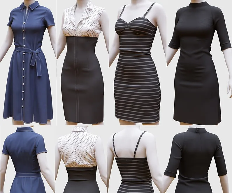 Women’s Dresses in Marvelous Designer 7