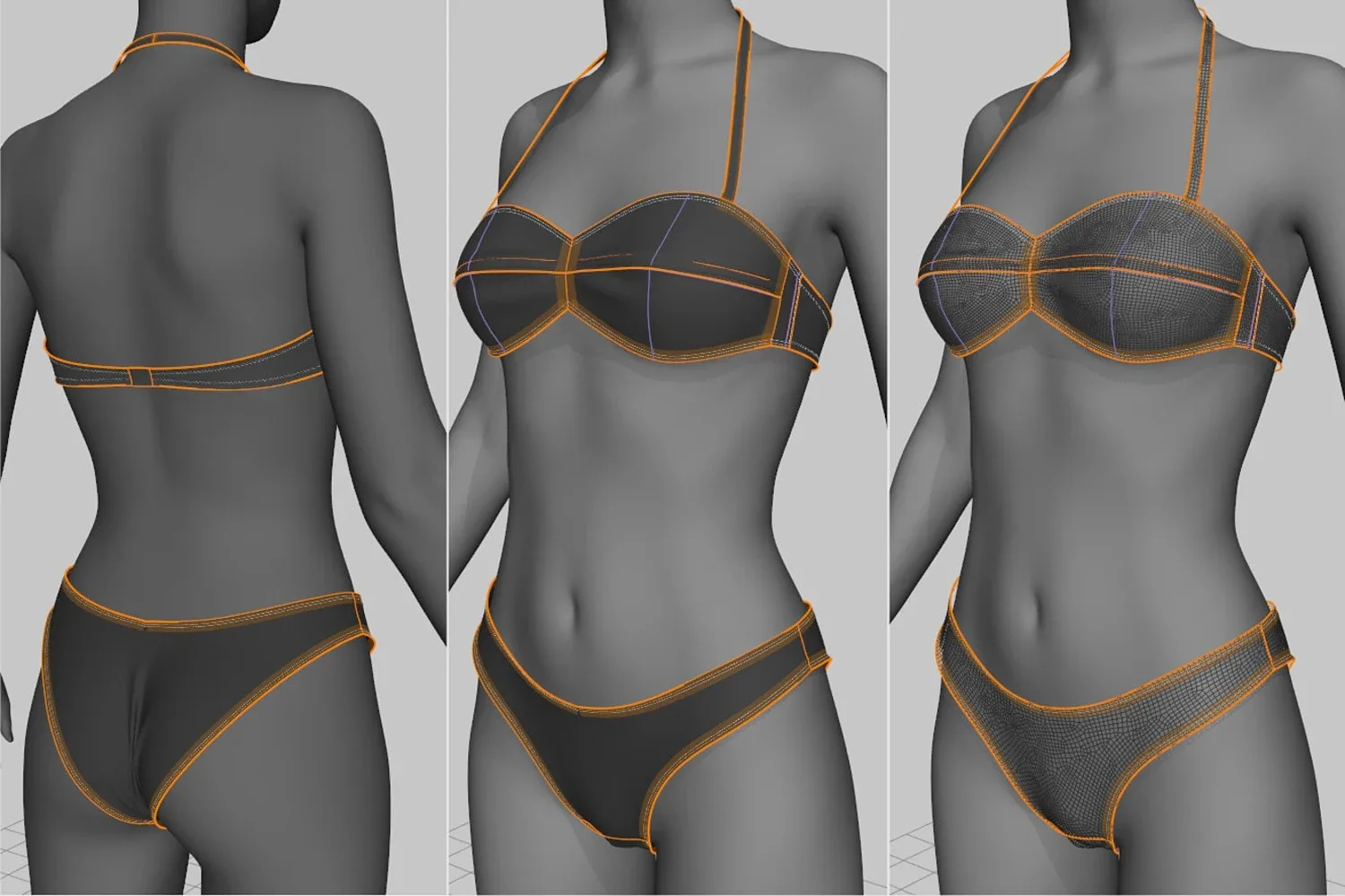 Women’s Swimsuits, Bikinis in Marvelous Designer 7