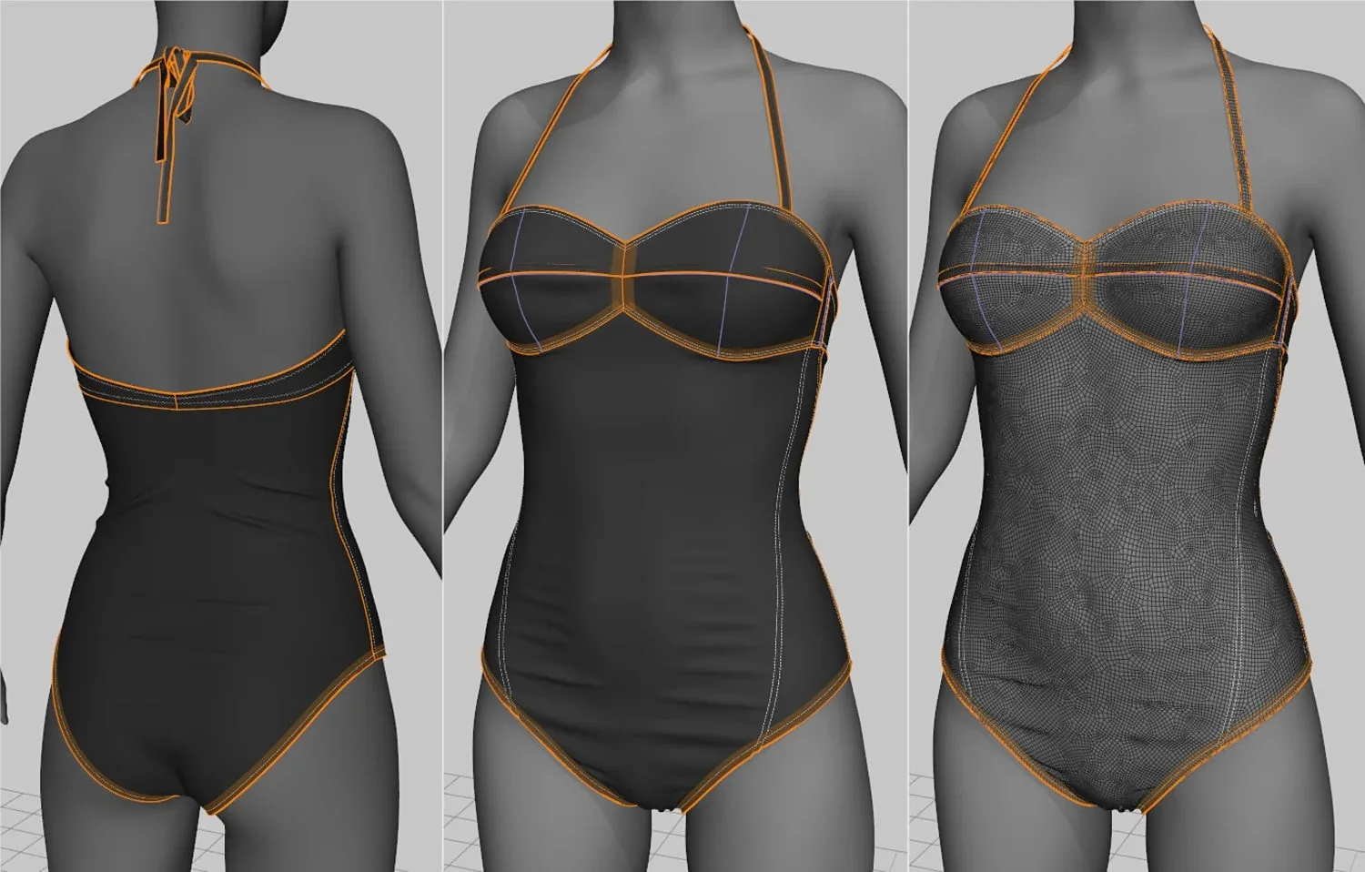 Women’s Swimsuits, Bikinis in Marvelous Designer 7