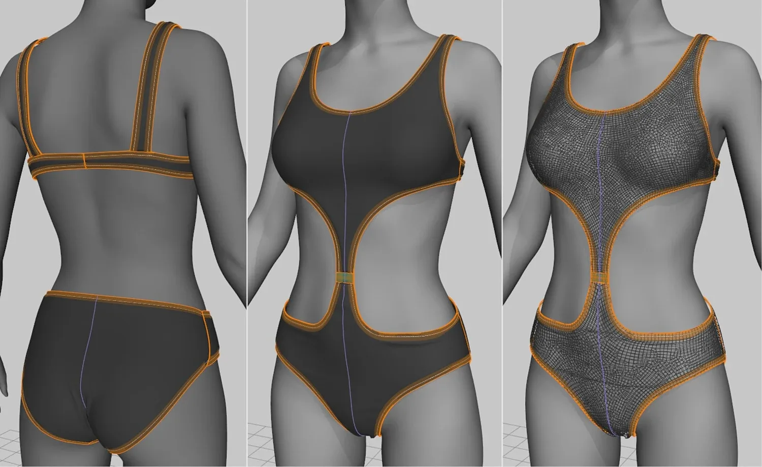 Women’s Swimsuits, Bikinis in Marvelous Designer 7