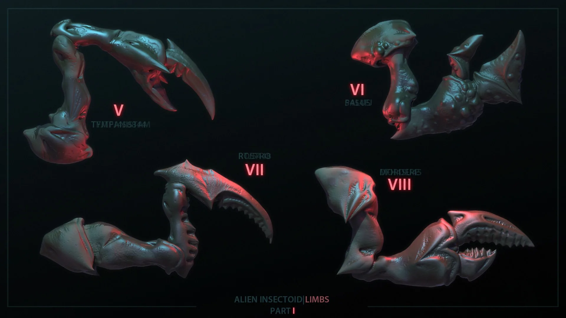 Alien Insectoid Limbs – 30 IMM Brushes Part I