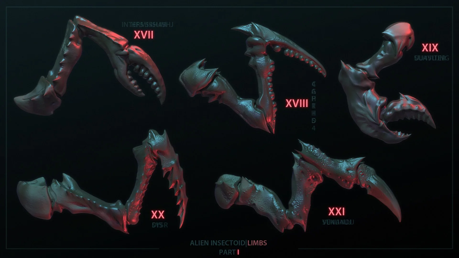 Alien Insectoid Limbs – 30 IMM Brushes Part I