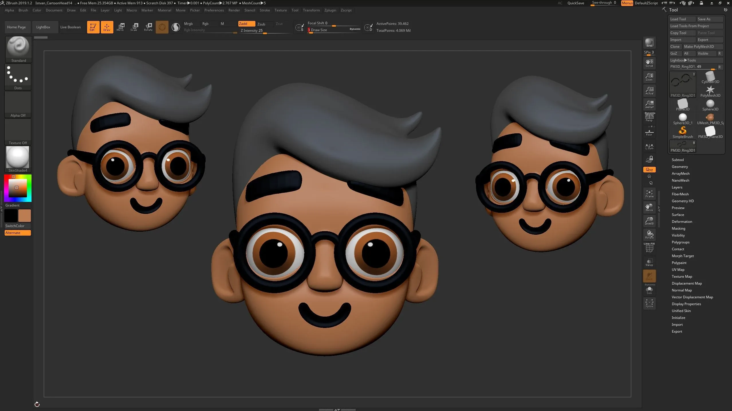 Sculpt And Paint Your First Cartoon Character Head In Zbrush