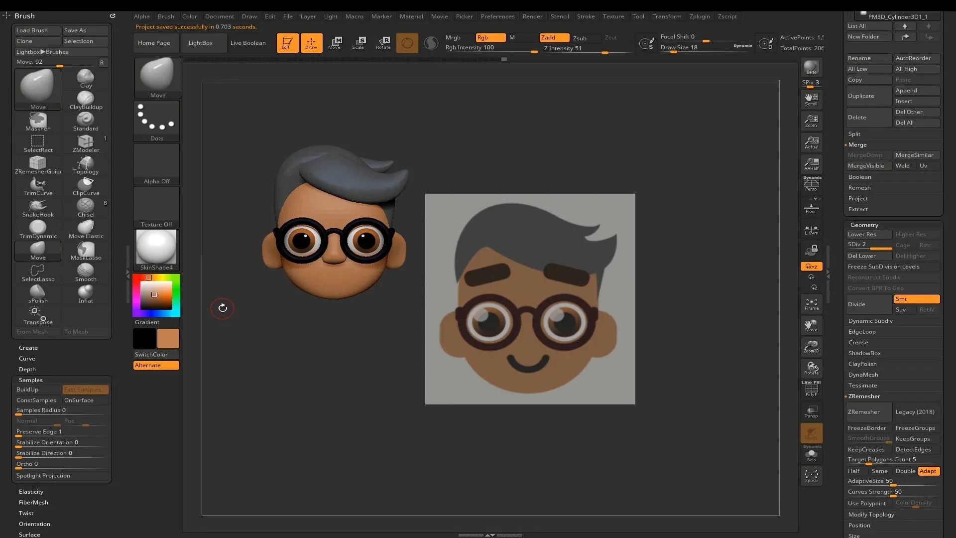 Sculpt And Paint Your First Cartoon Character Head In Zbrush