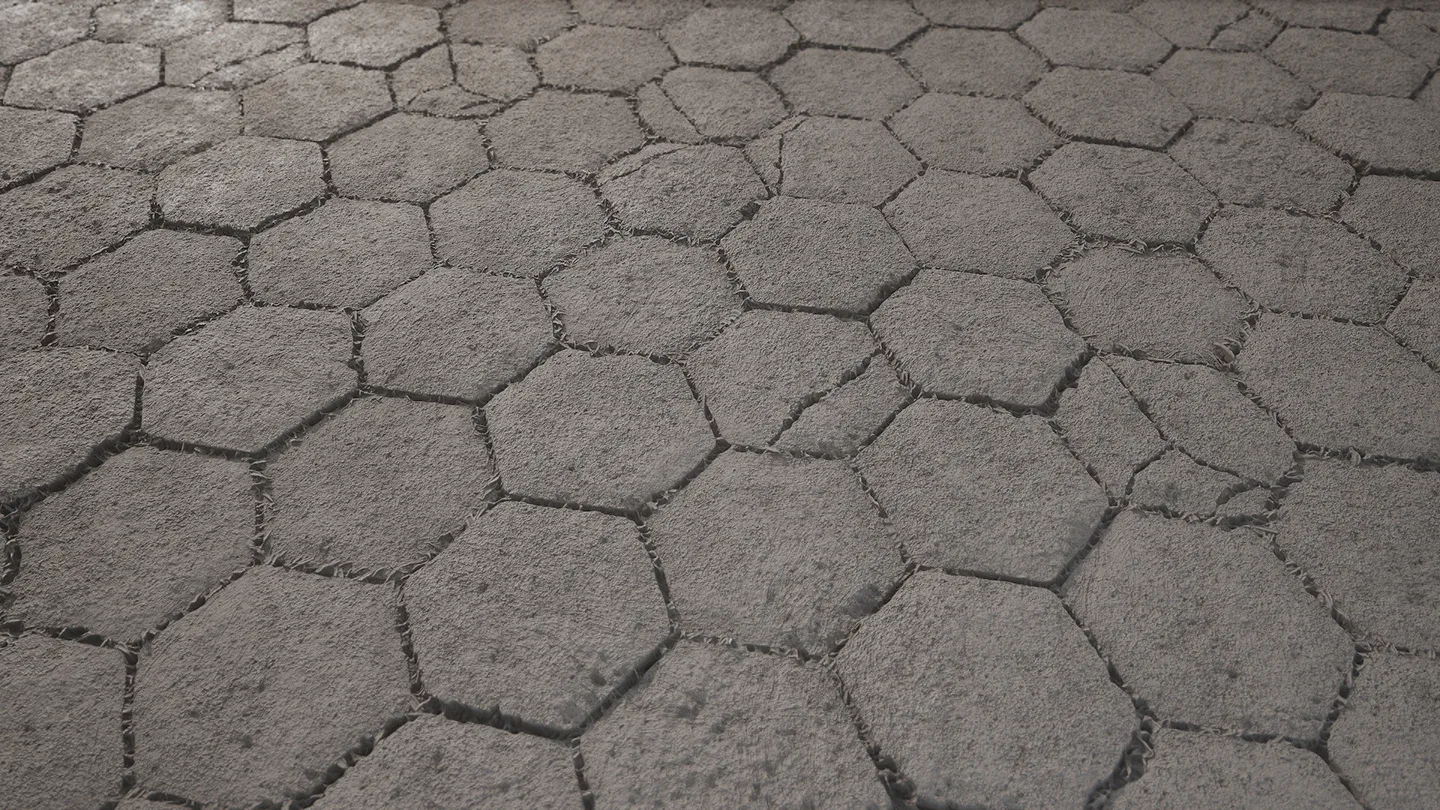 Concrete Hexagonal Tiles