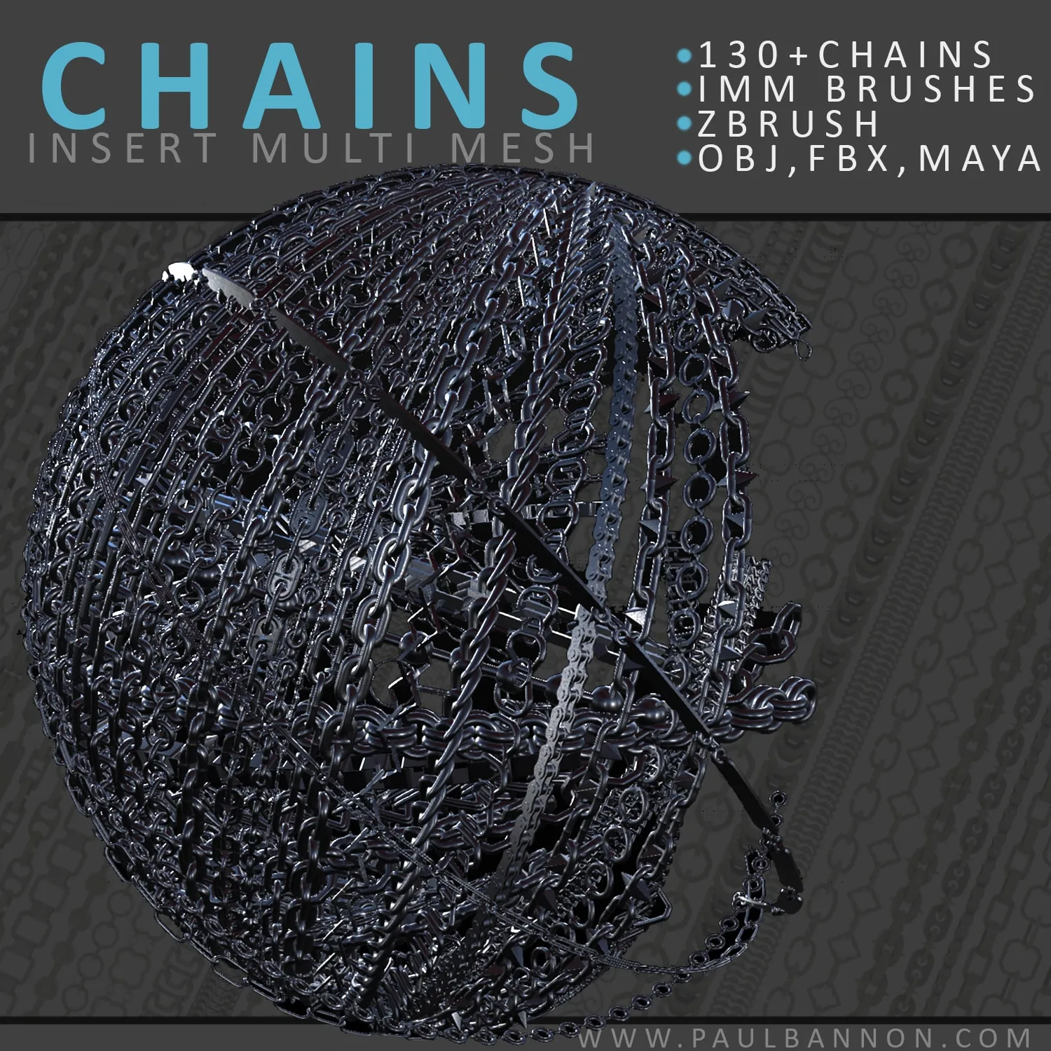 Zbrush Chains Brush Set