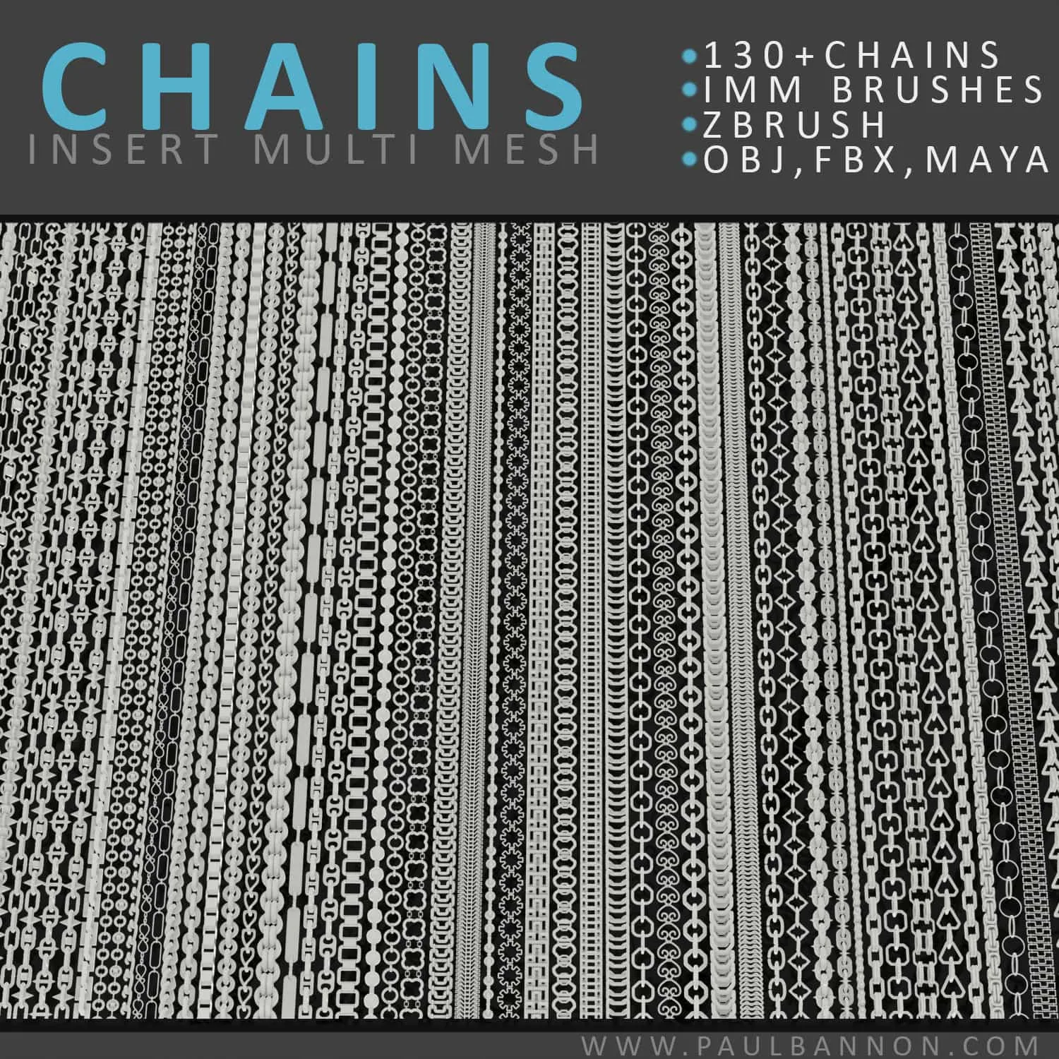 Zbrush Chains Brush Set