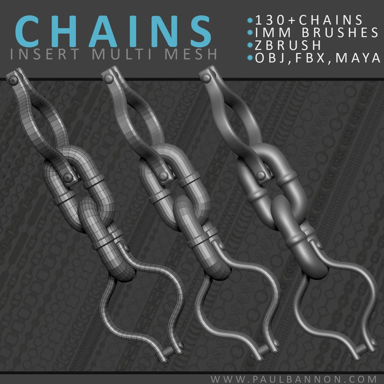 Zbrush Chains Brush Set