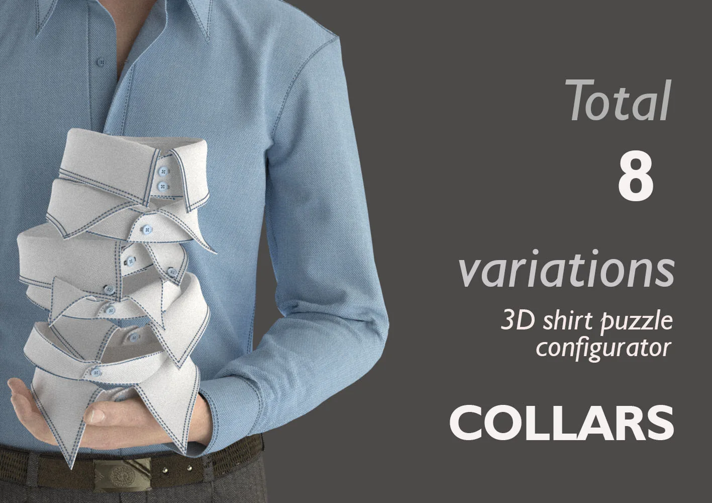 Part 4 - 3D Shirt Puzzle Configurator - COLLARS