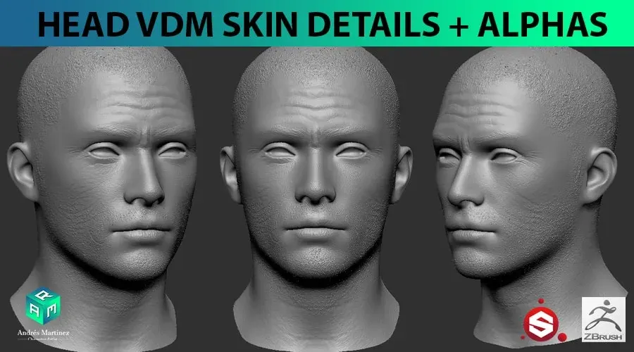 Head VDMSkin Detail Brushes + Alphas