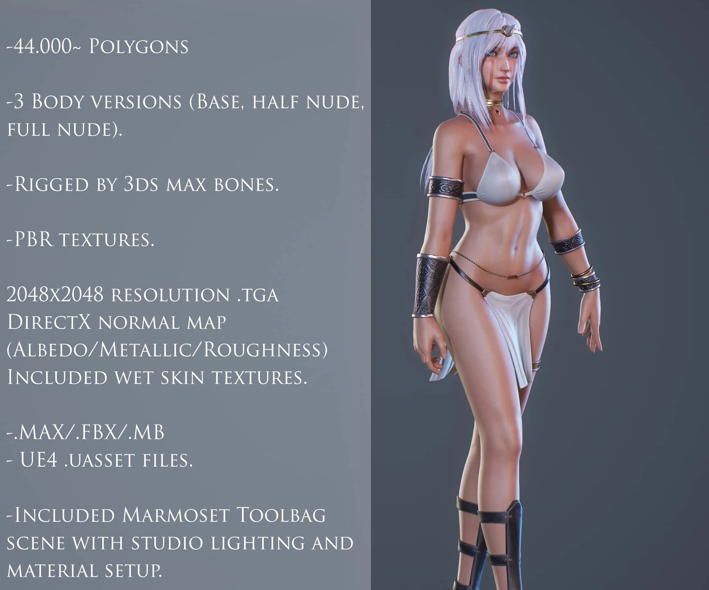 Ancient Tribal Goddess - Game Ready