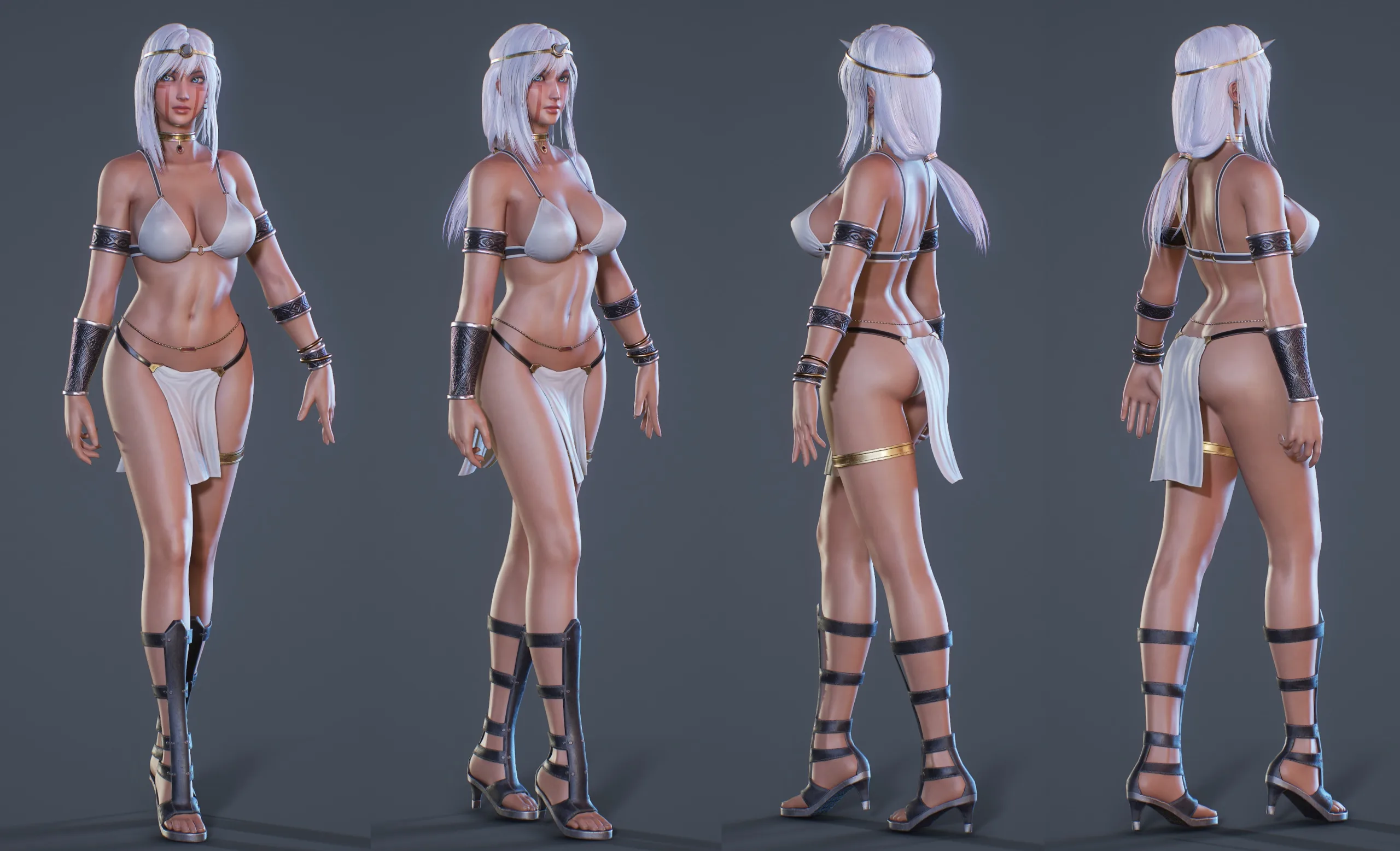 Ancient Tribal Goddess - Game Ready