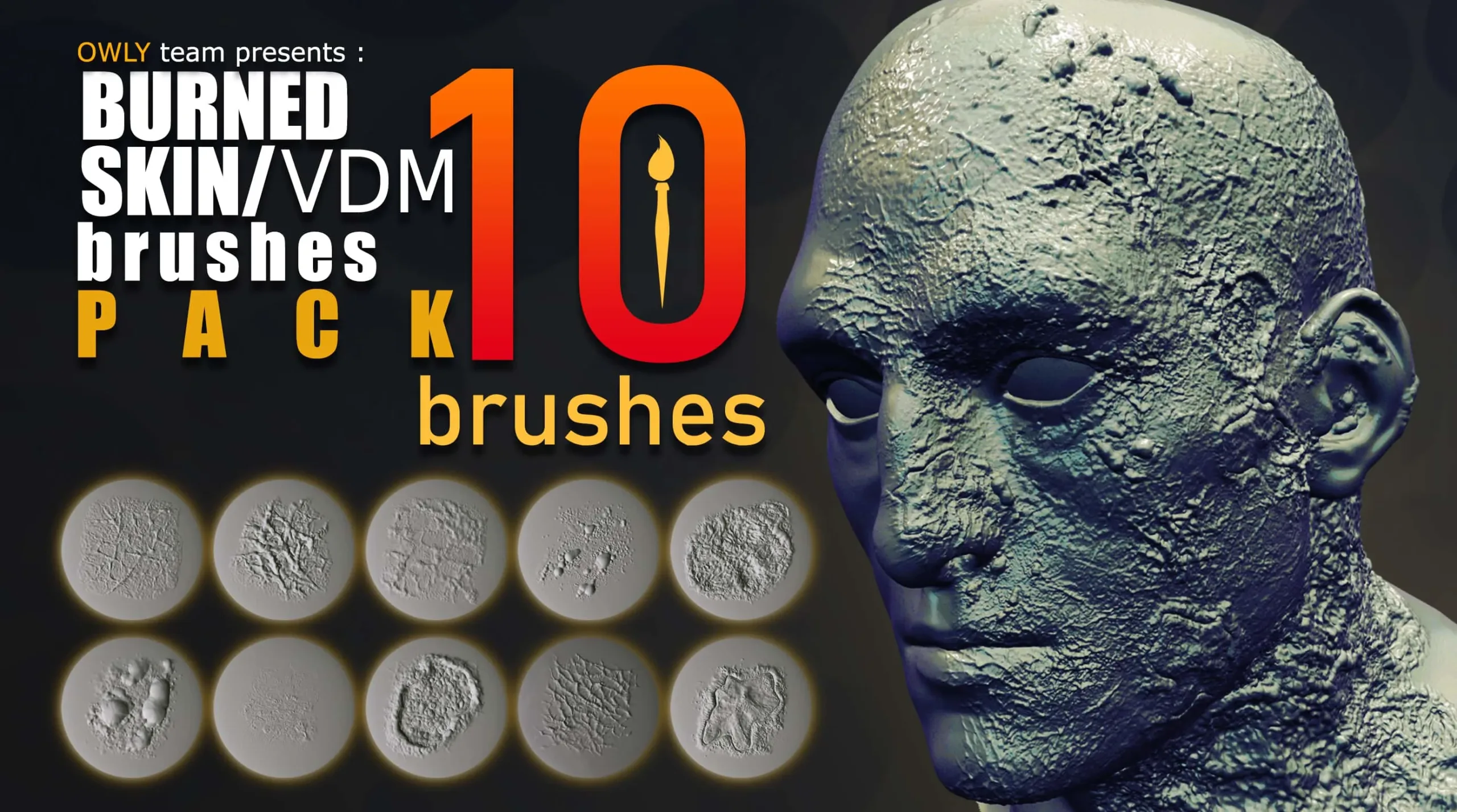 Burned Skin VDM Brush Pack