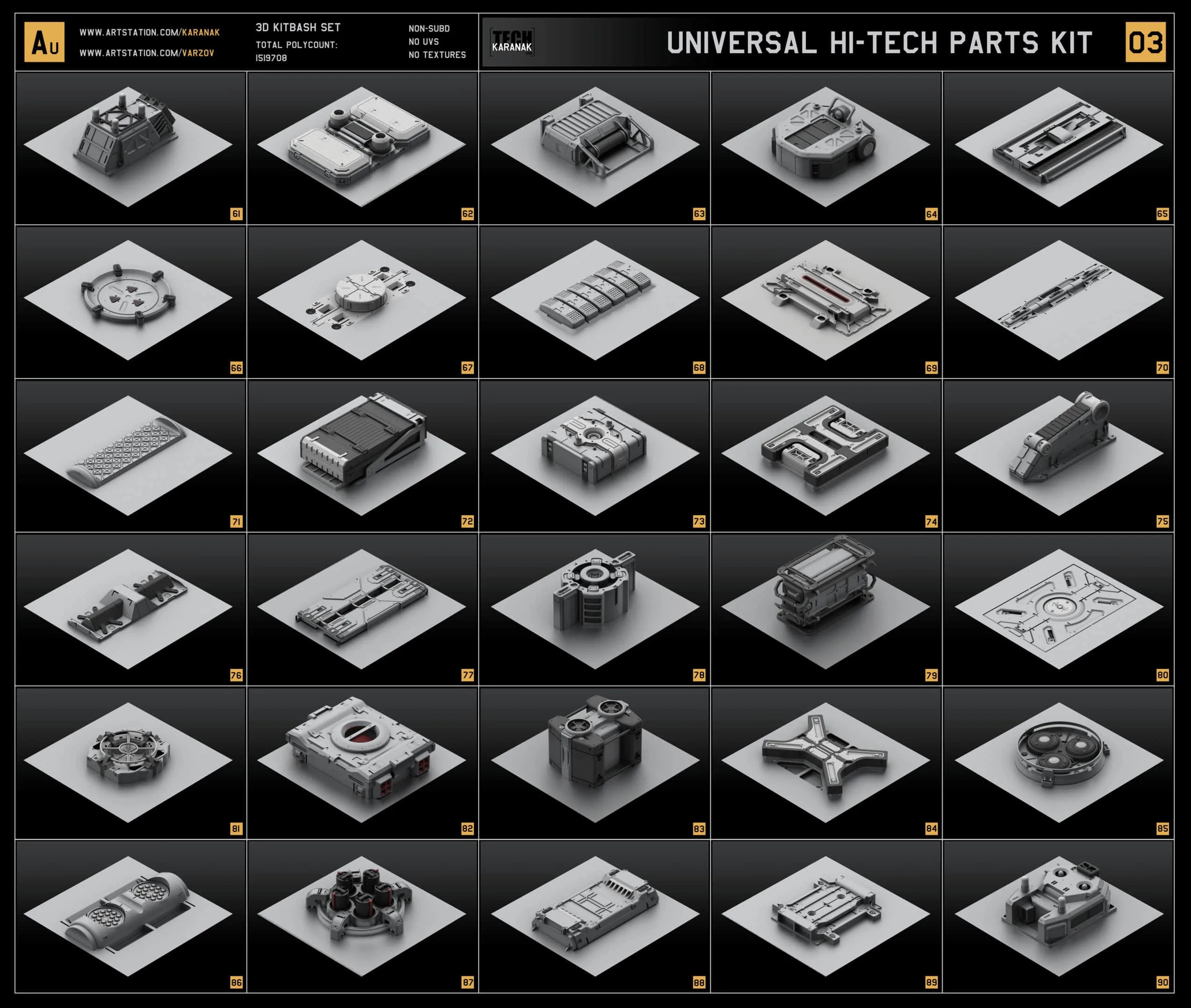 Universal Hi-Tech Parts Kit