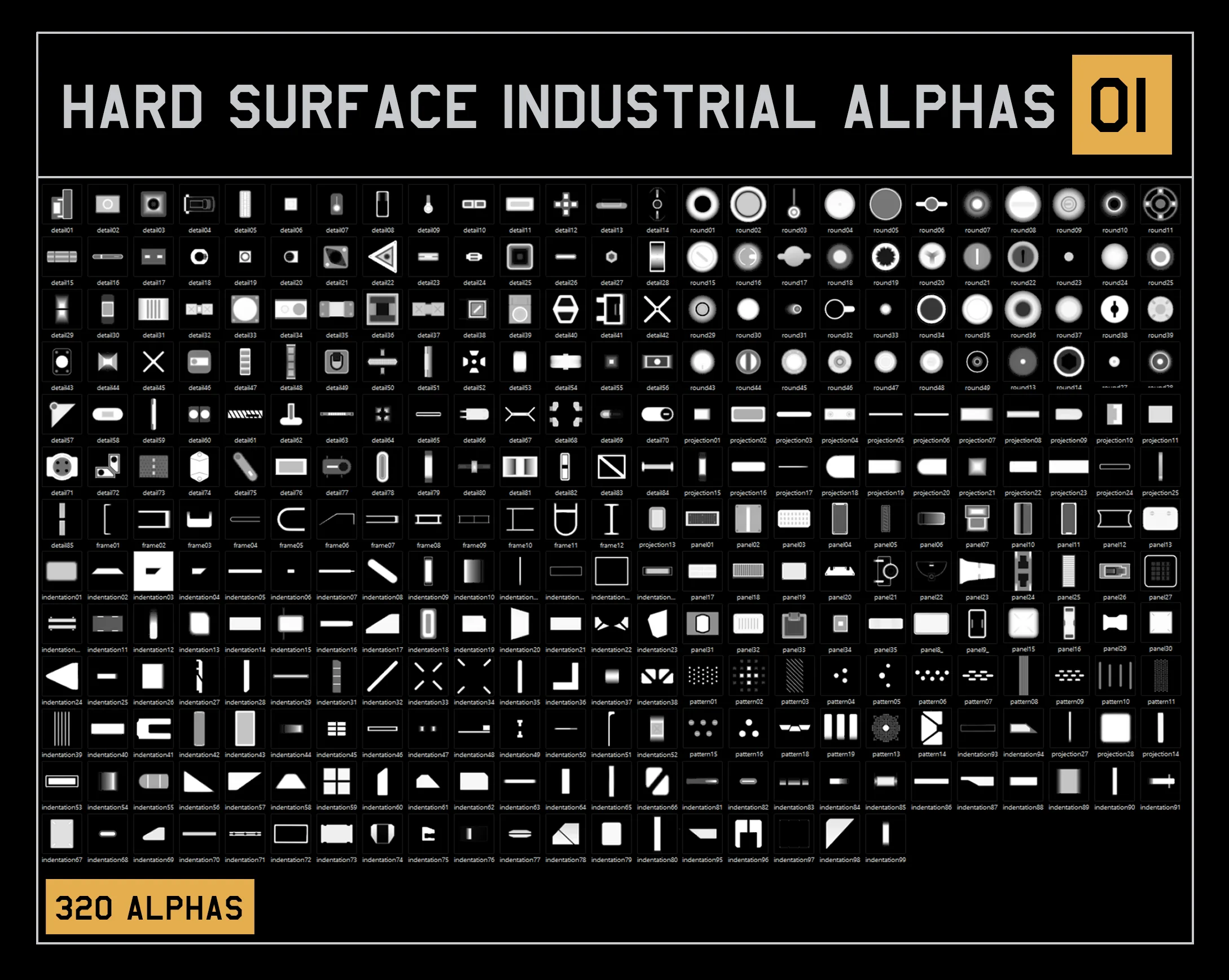 320 Hard Surface Industrial Alphas