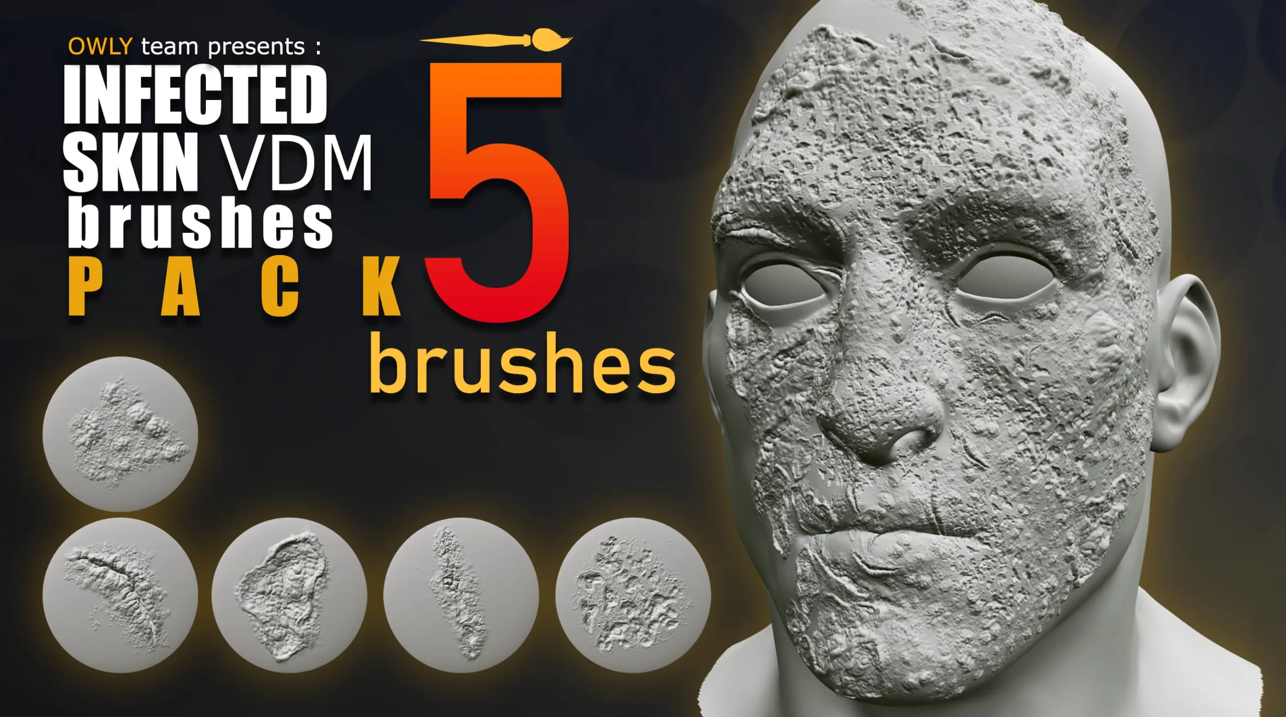 Infected Skin VDM Brush Pack