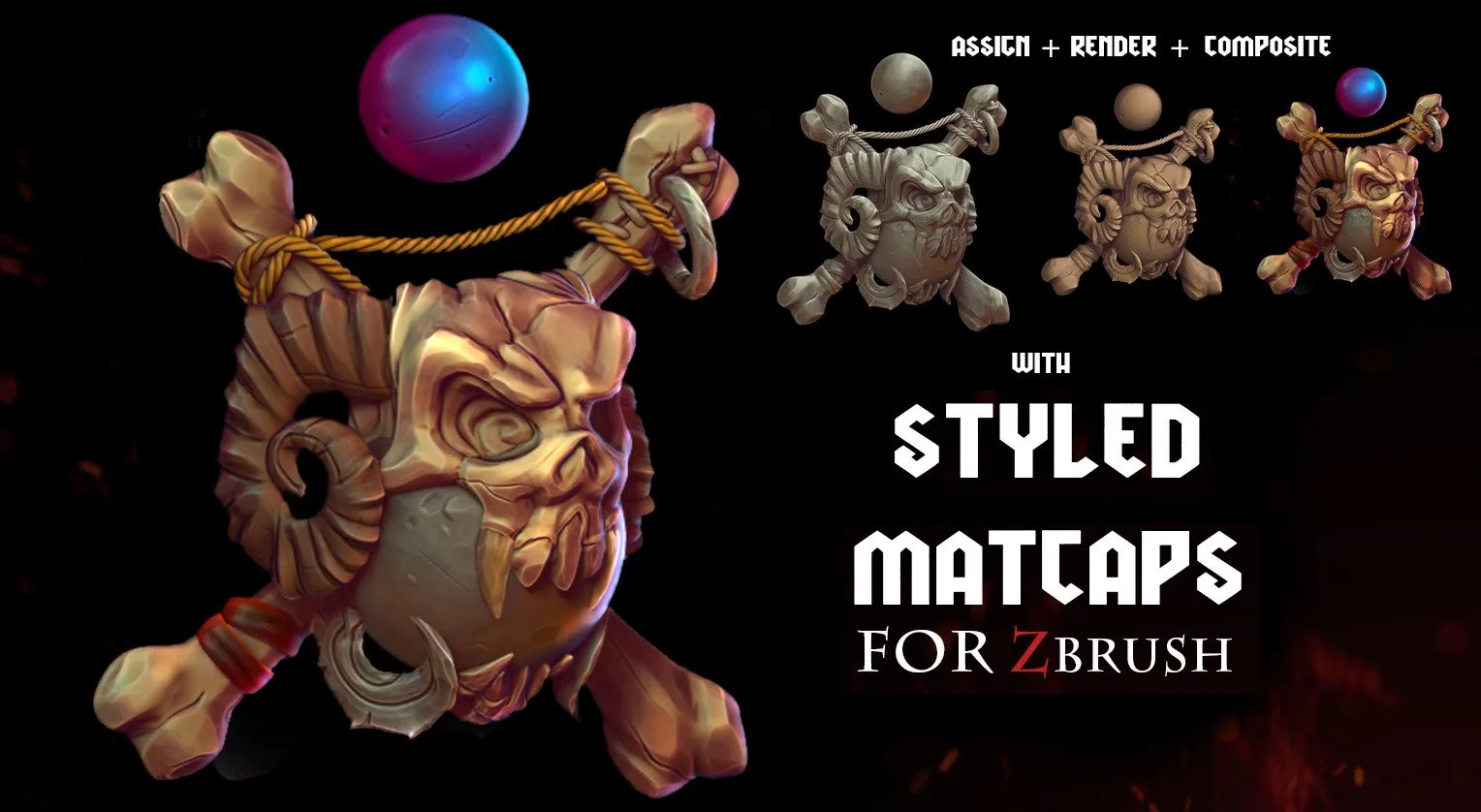 Styled Matcaps For ZBrush