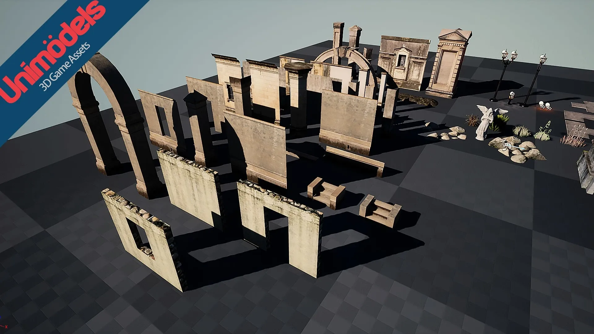 Unimodels Cemetery Pack Vol. 1 for UE4