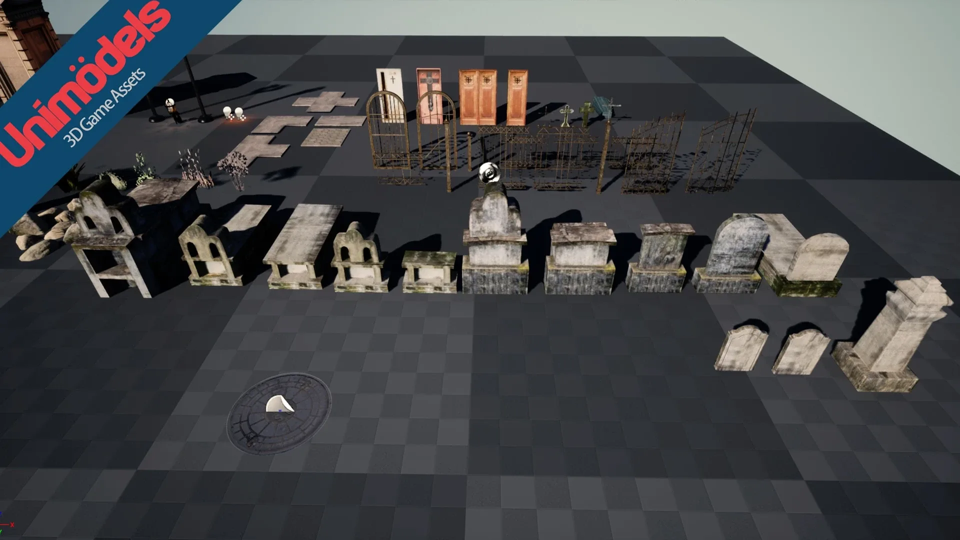 Unimodels Cemetery Pack Vol. 1 for UE4