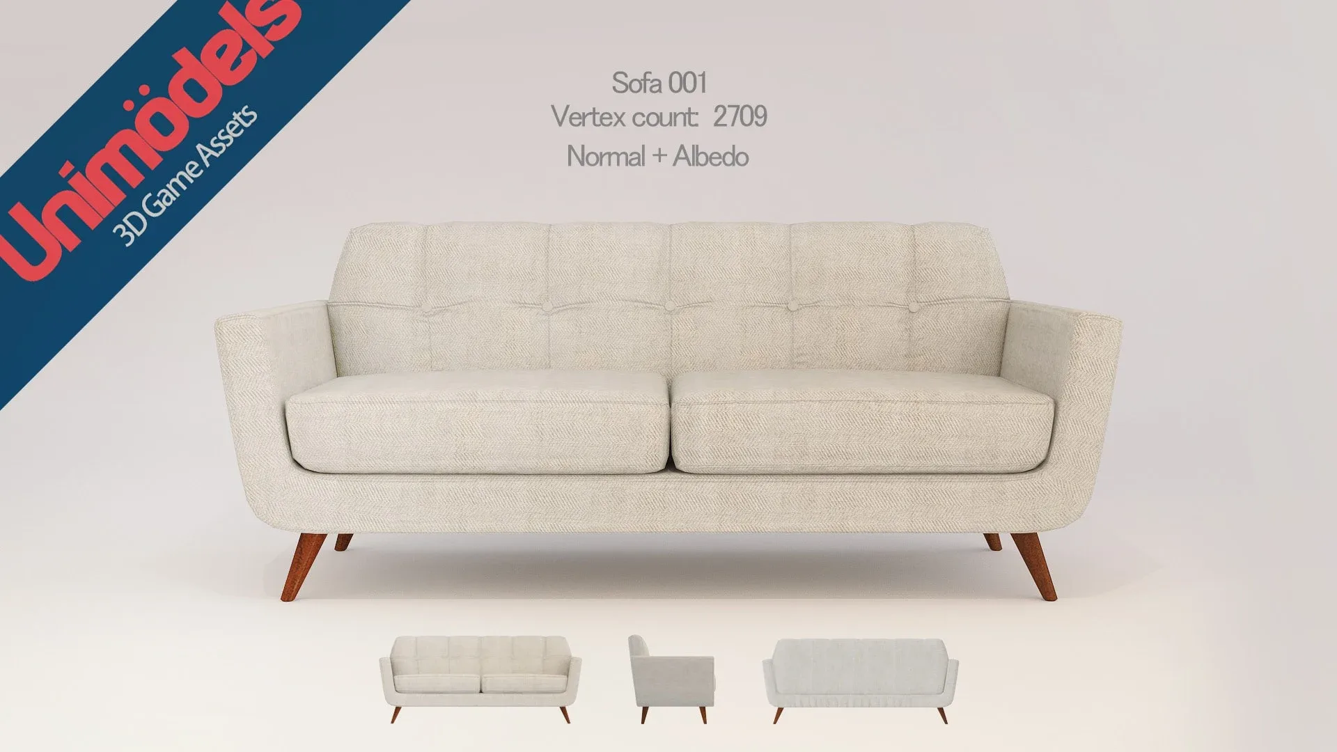 Unimodels Sofas & Pillows Vol.1 for UE4