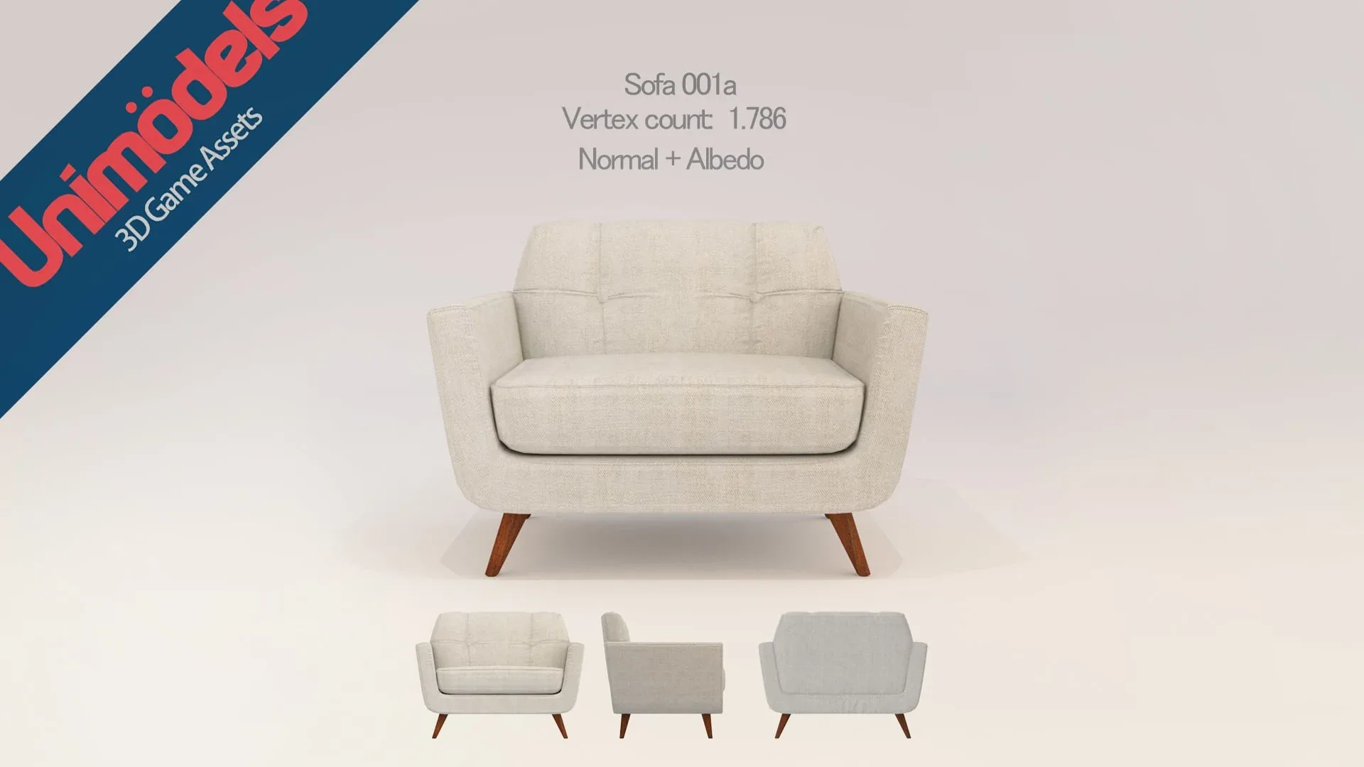 Unimodels Sofas & Pillows Vol.1 for UE4