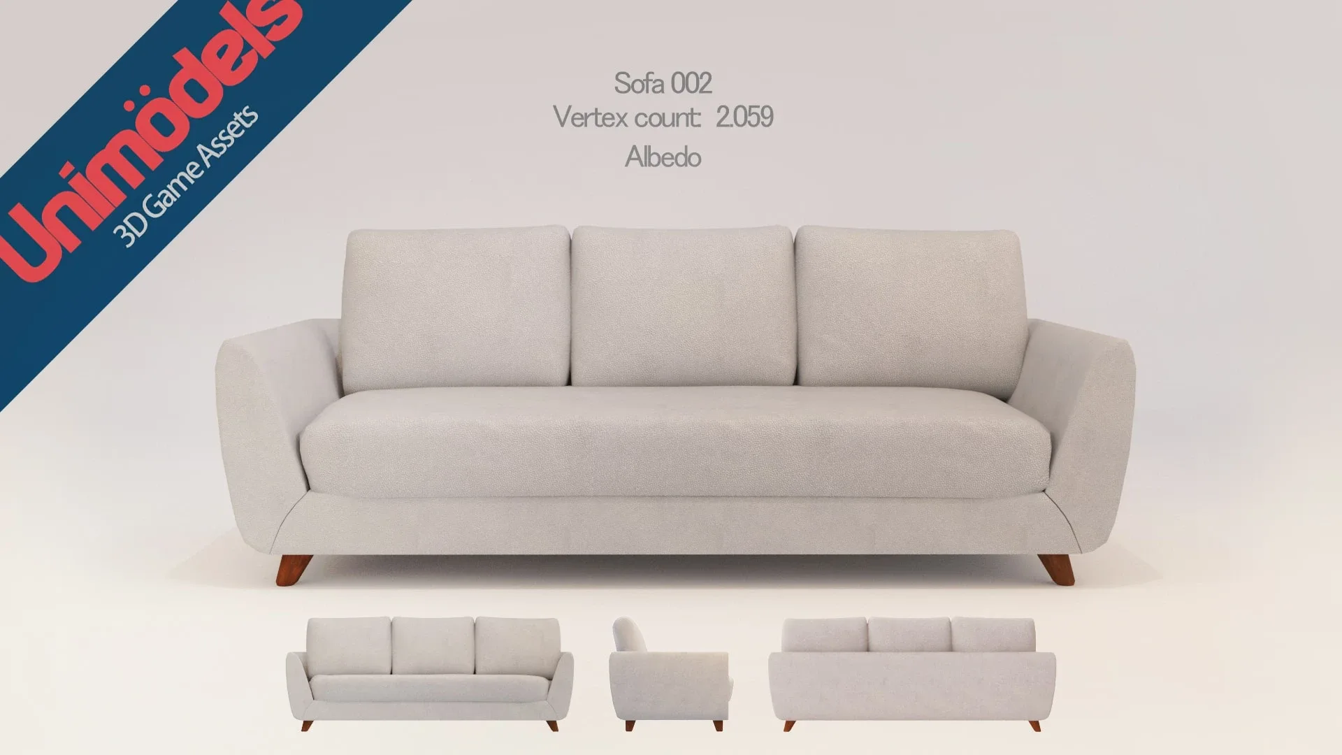 Unimodels Sofas & Pillows Vol.1 for UE4