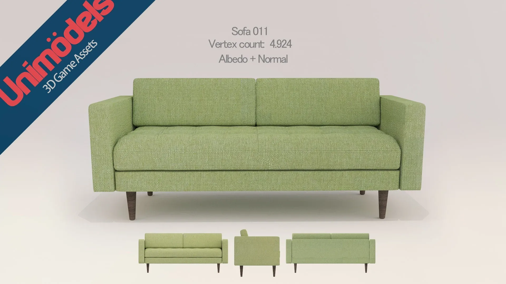 Unimodels Sofas & Pillows Vol.1 for UE4