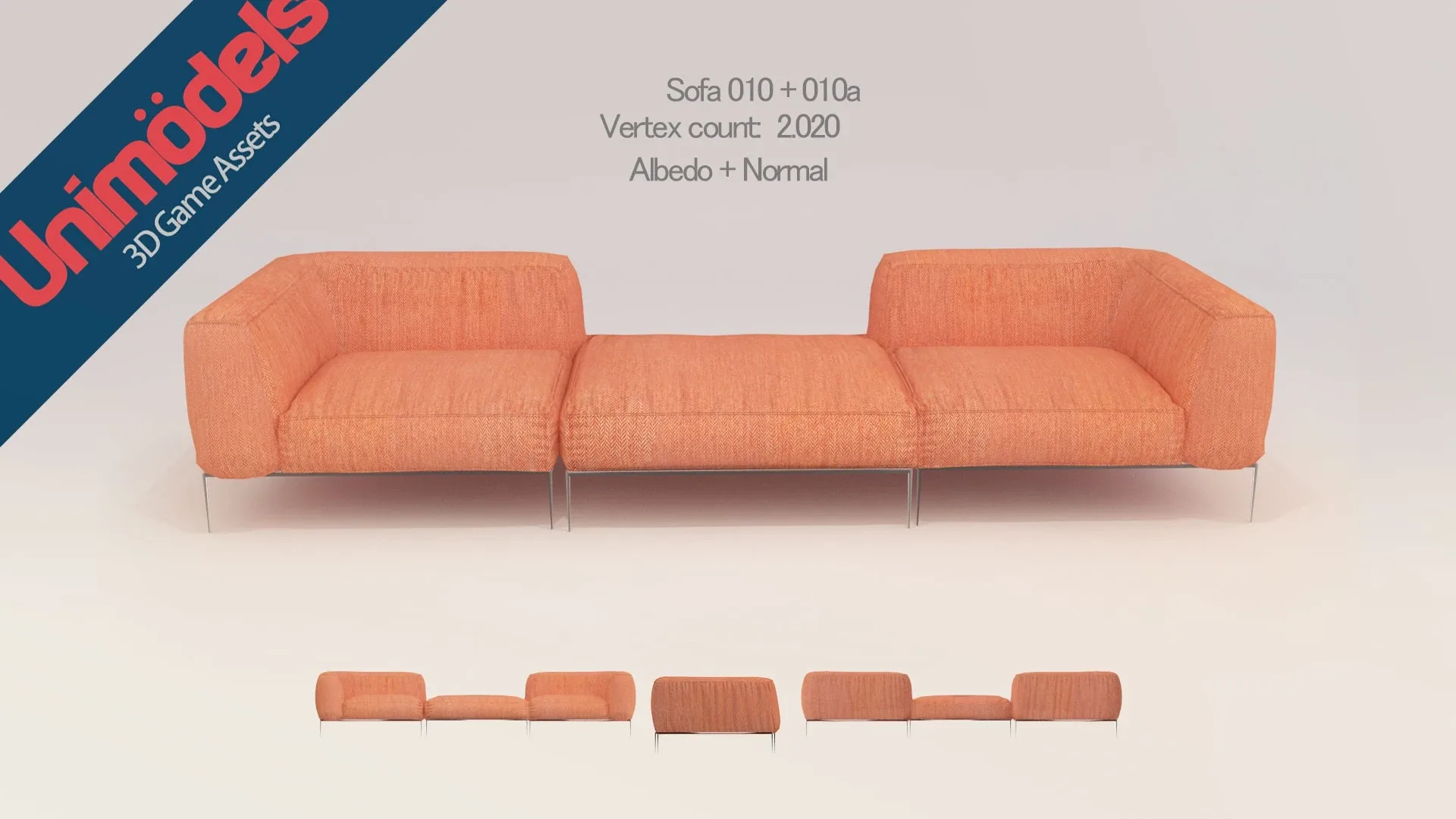 Unimodels Sofas & Pillows Vol.1 for UE4