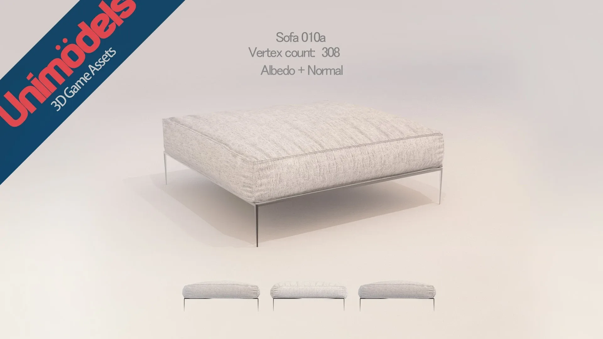 Unimodels Sofas & Pillows Vol.1 for UE4