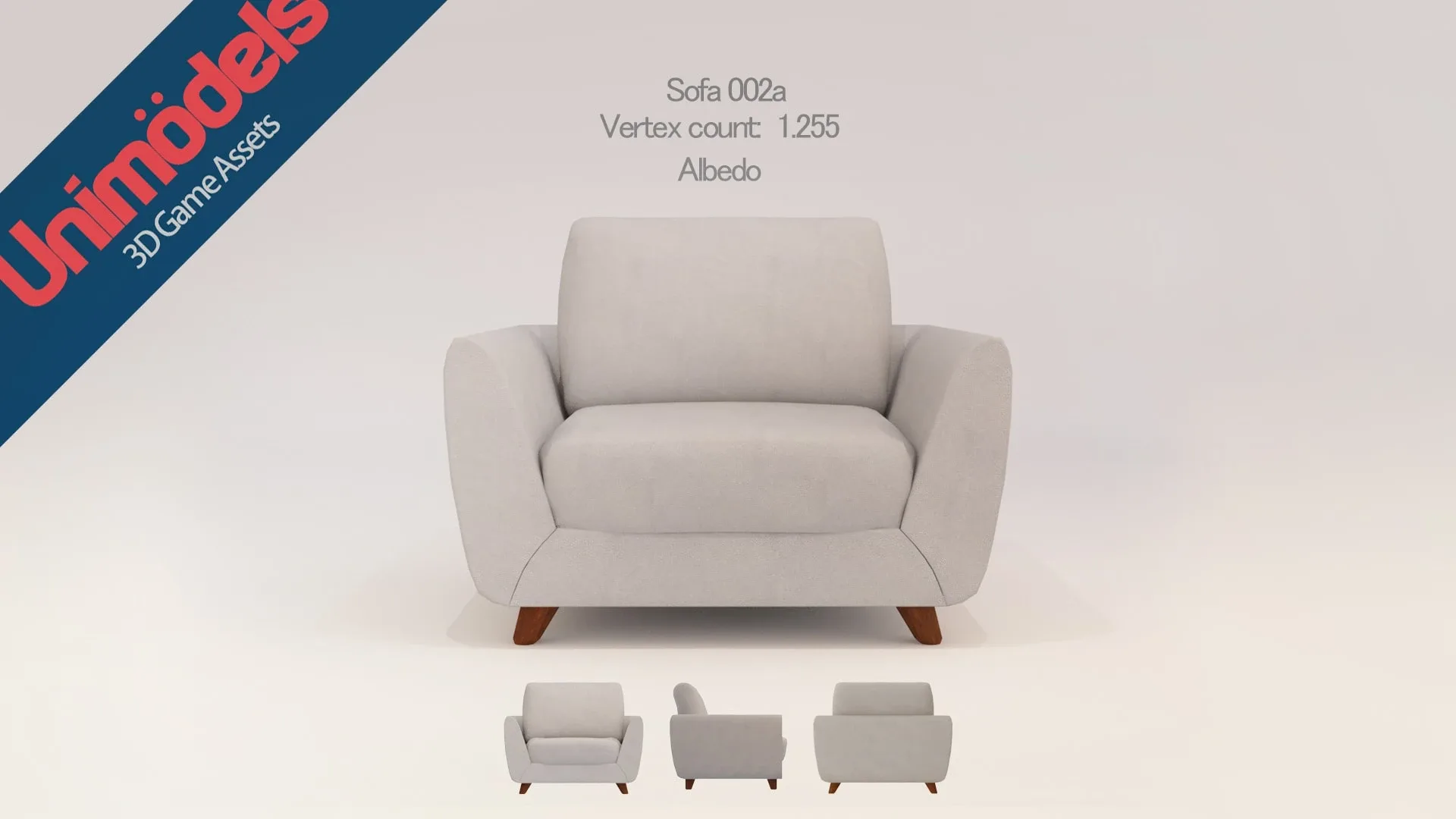 Unimodels Sofas & Pillows Vol.1 for UE4