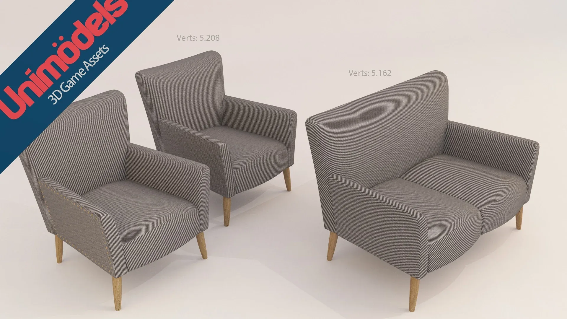 Unimodels Sofas & Pillows Vol. 3 for UE4