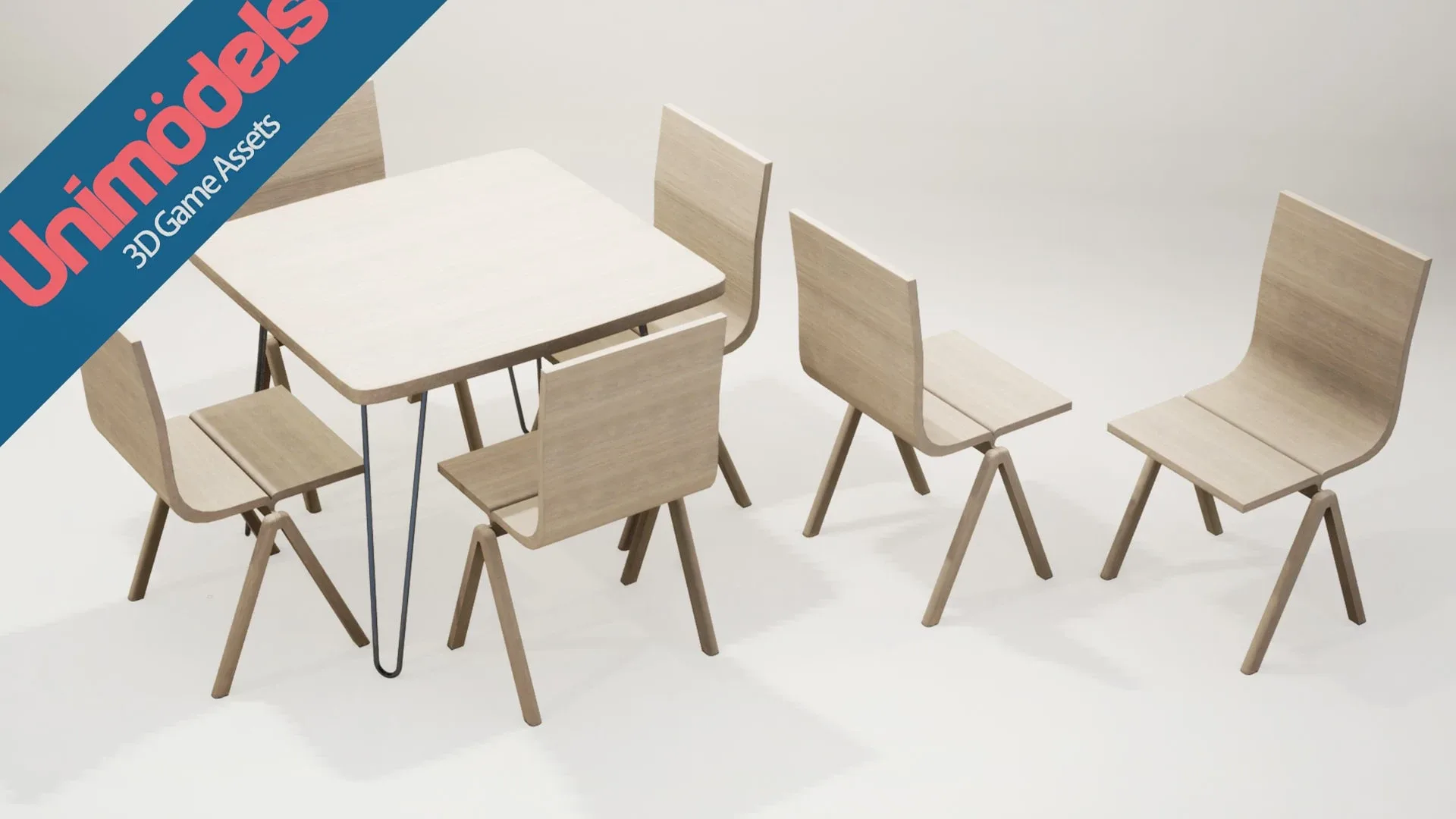 Unimodels Chairs and Tables Vol. 3 for UE4