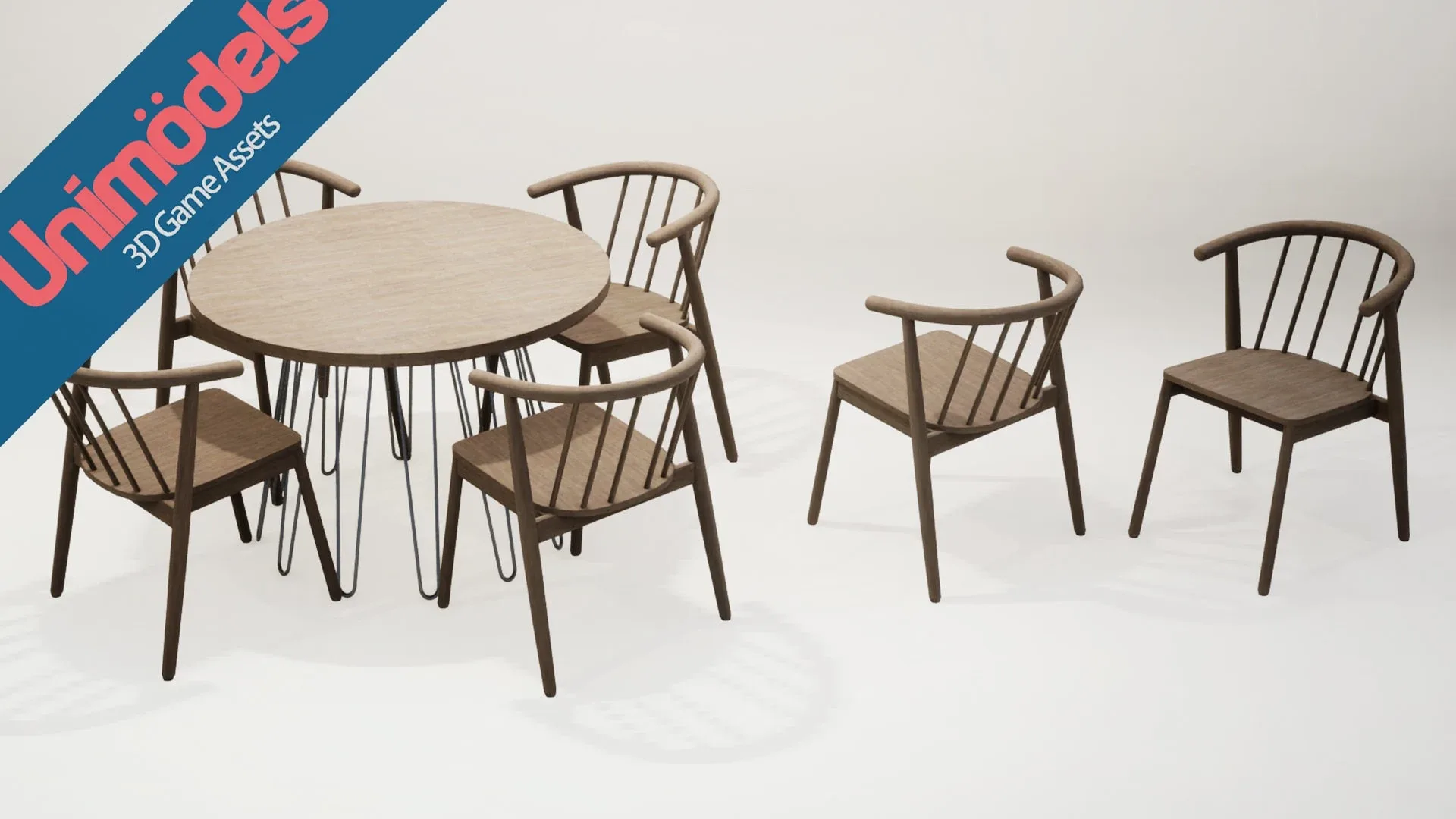 Unimodels Chairs and Tables Vol. 3 for UE4