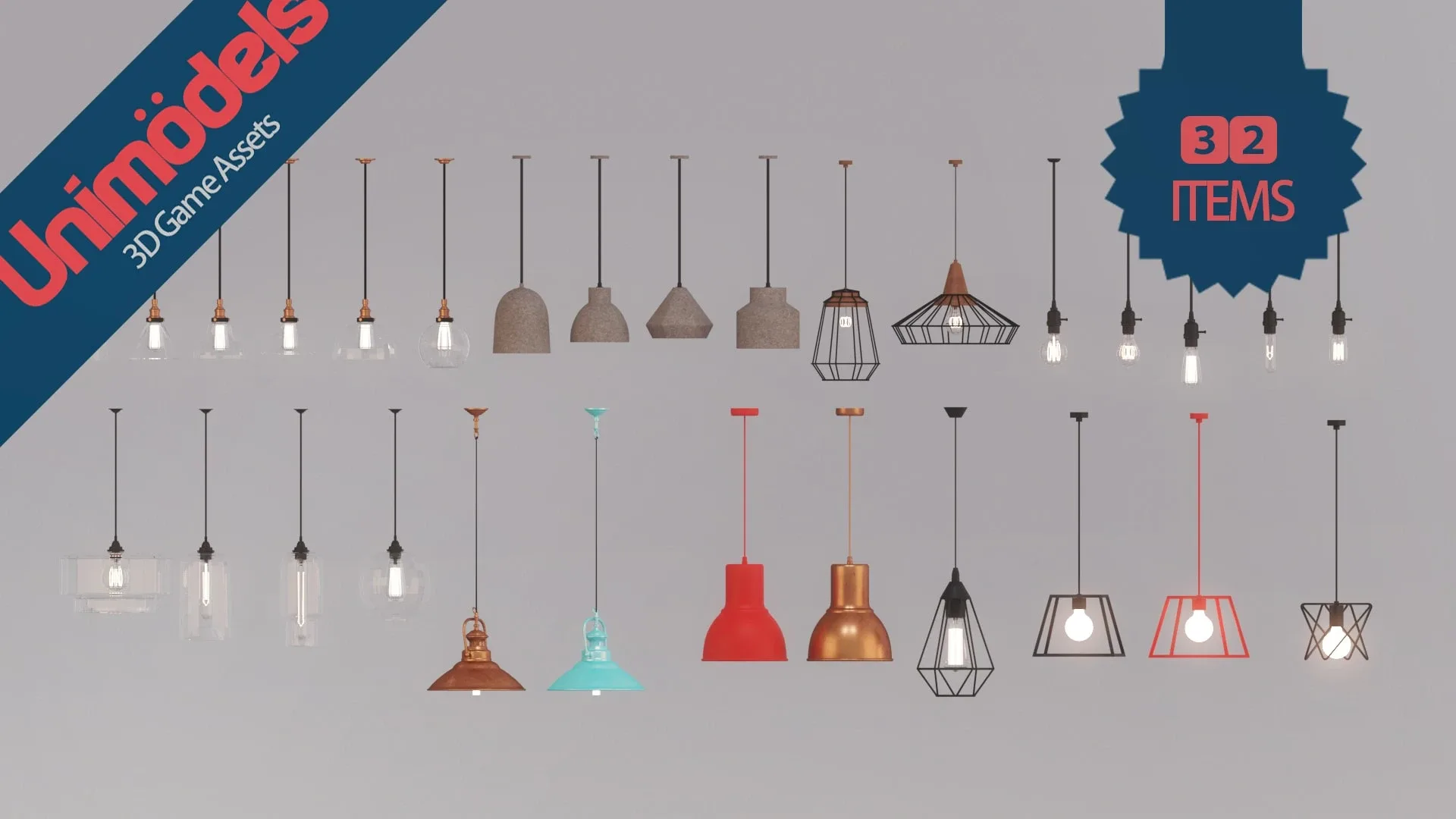 Unimodels Lamps Vol. 2 for UE4