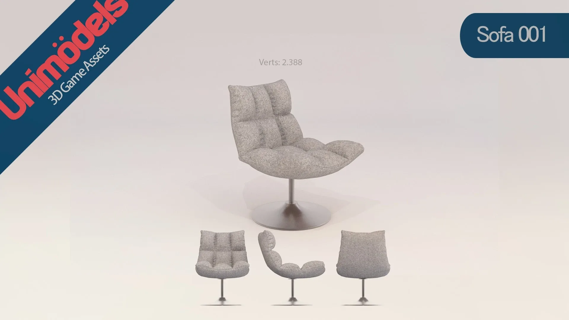 Unimodels Sofas & Pillows Vol. 2 for UE4