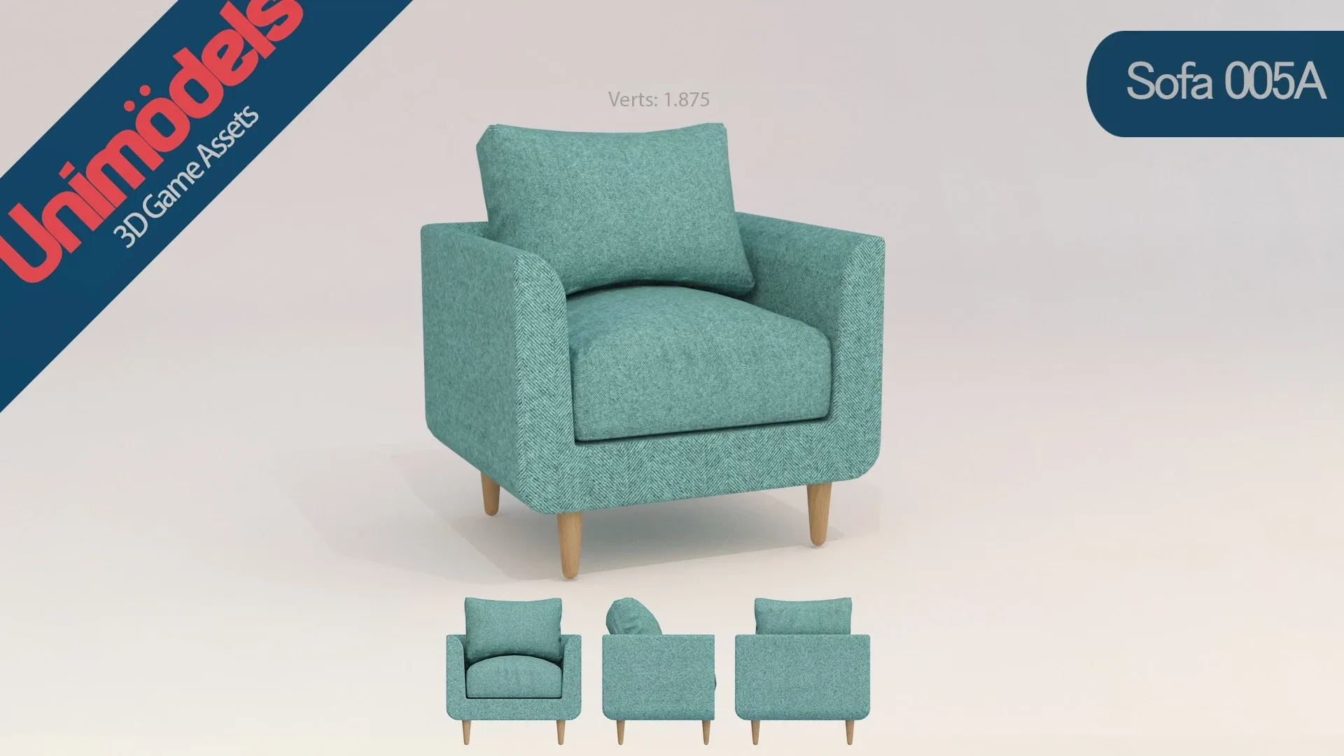 Unimodels Sofas & Pillows Vol. 2 for UE4