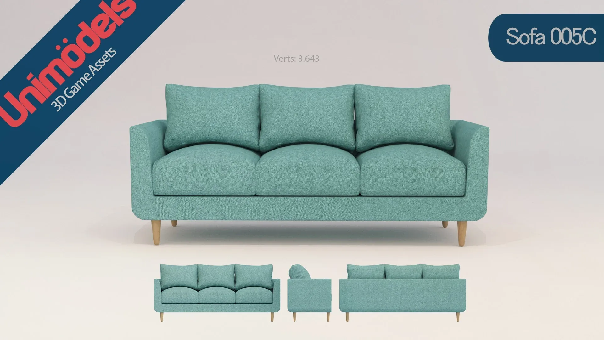 Unimodels Sofas & Pillows Vol. 2 for UE4