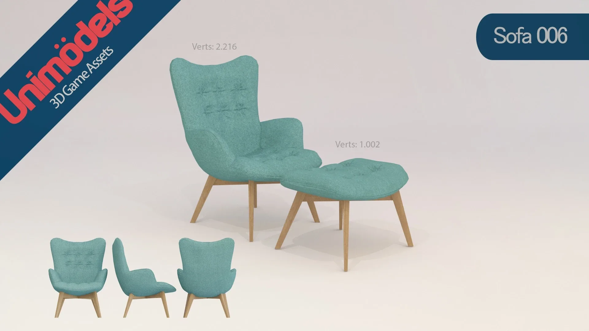 Unimodels Sofas & Pillows Vol. 2 for UE4