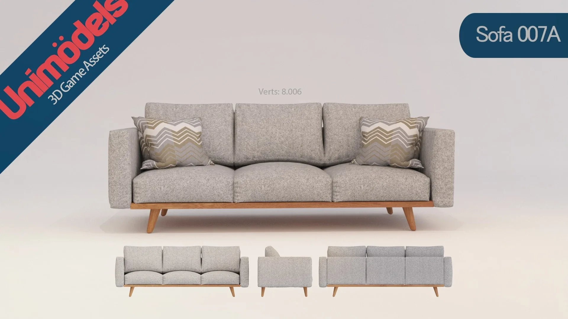 Unimodels Sofas & Pillows Vol. 2 for UE4