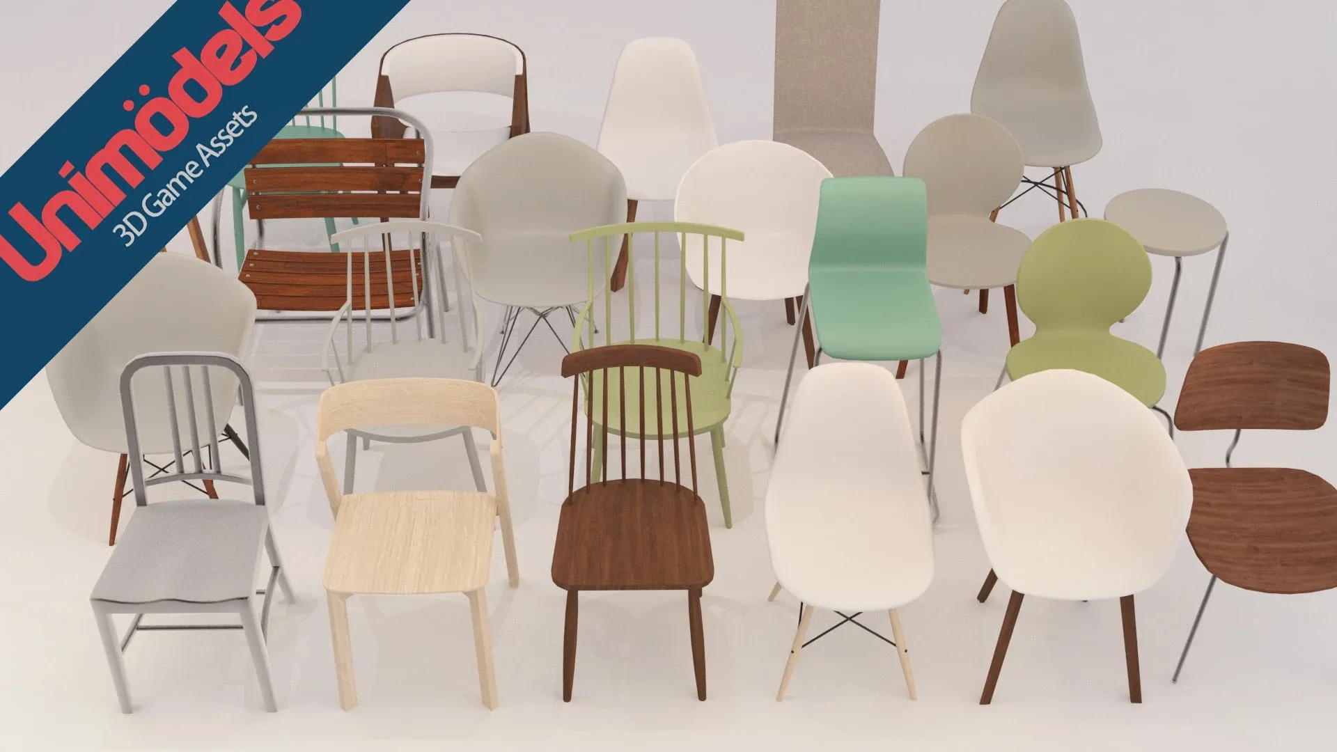 Unimodels Chairs & Tables Vol.1 for UE4