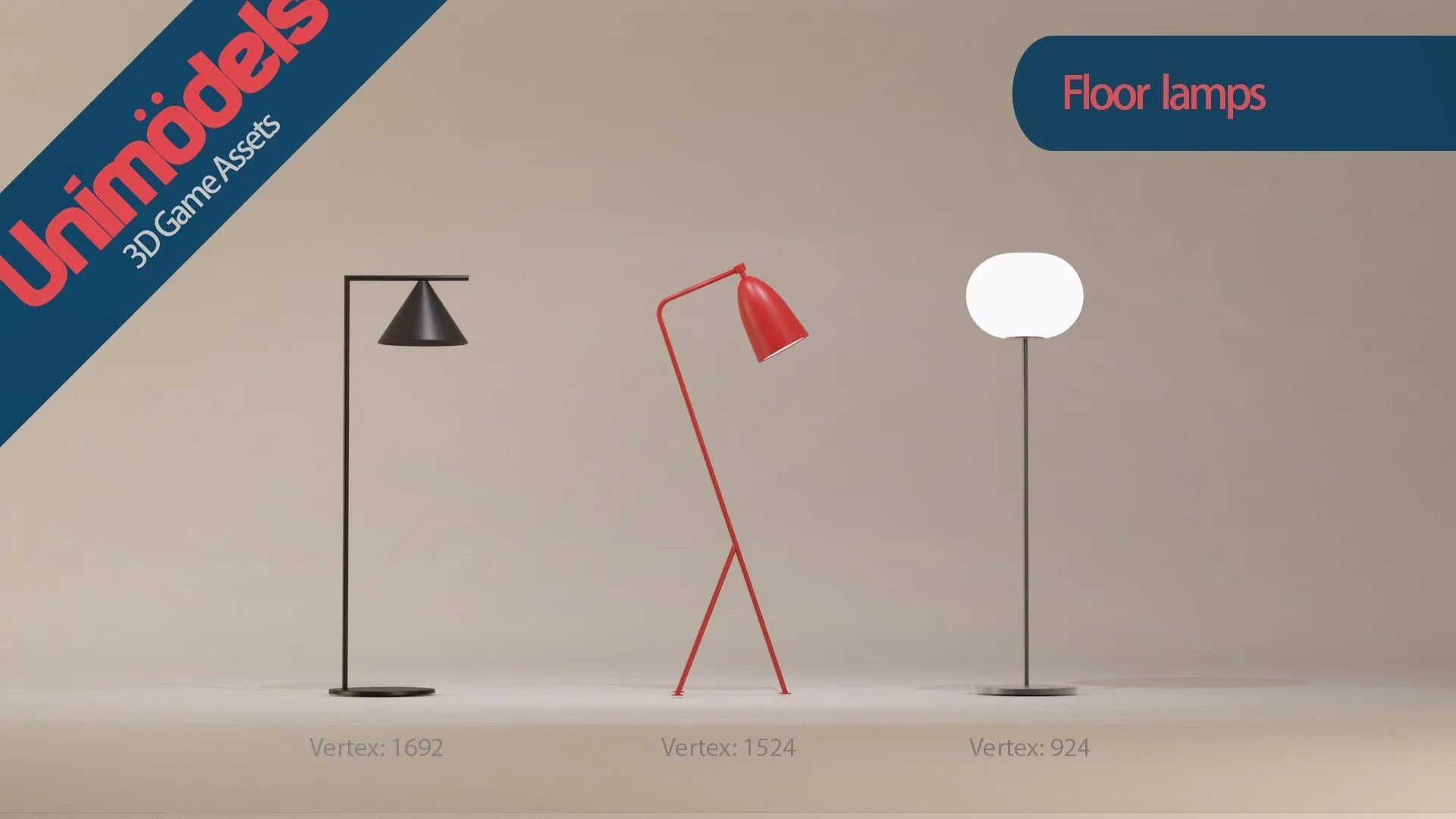 Unimodels Lamps Vol. 1 for UE4