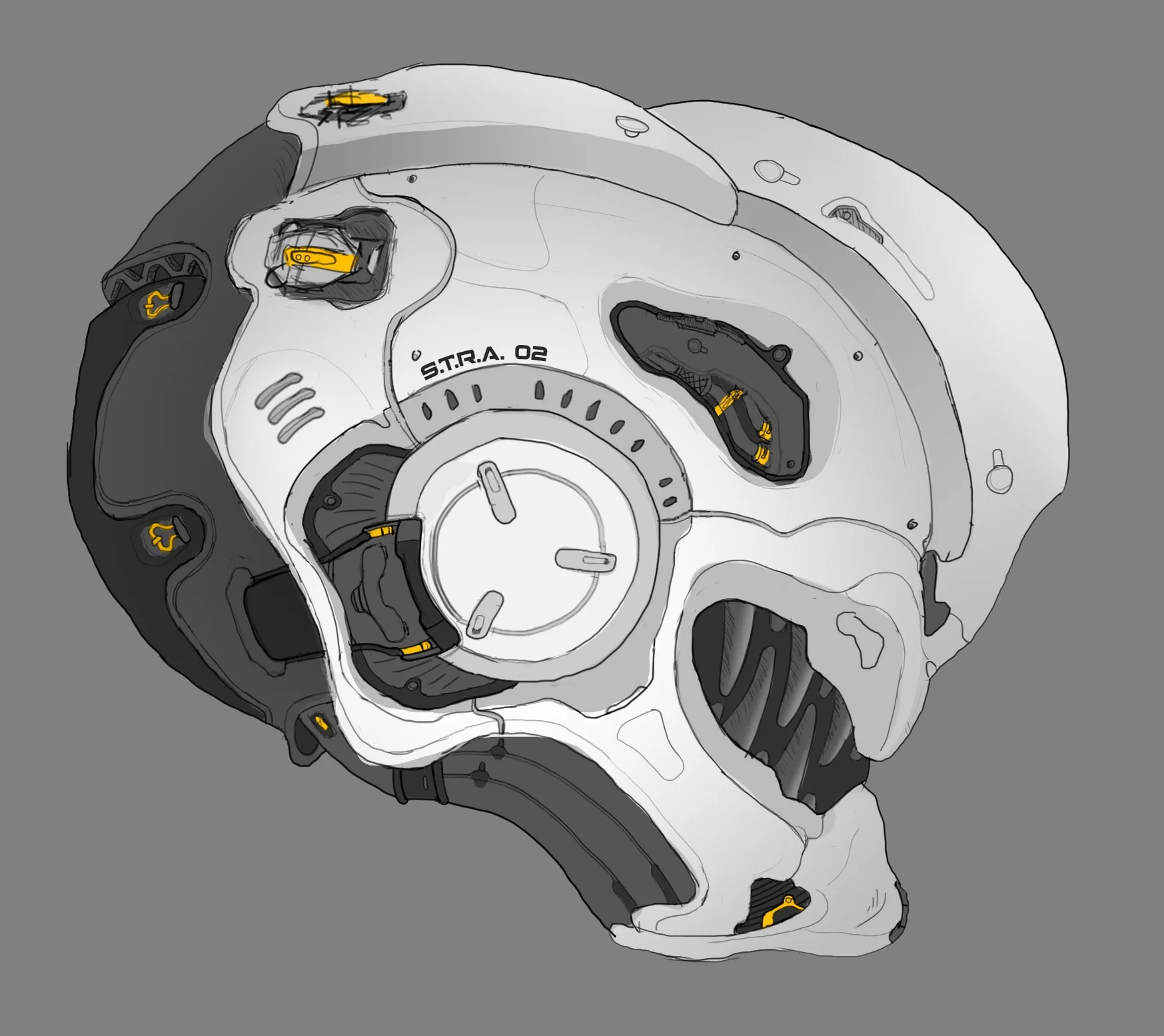 Design A Clean Futuristic Helmet With ZBrush