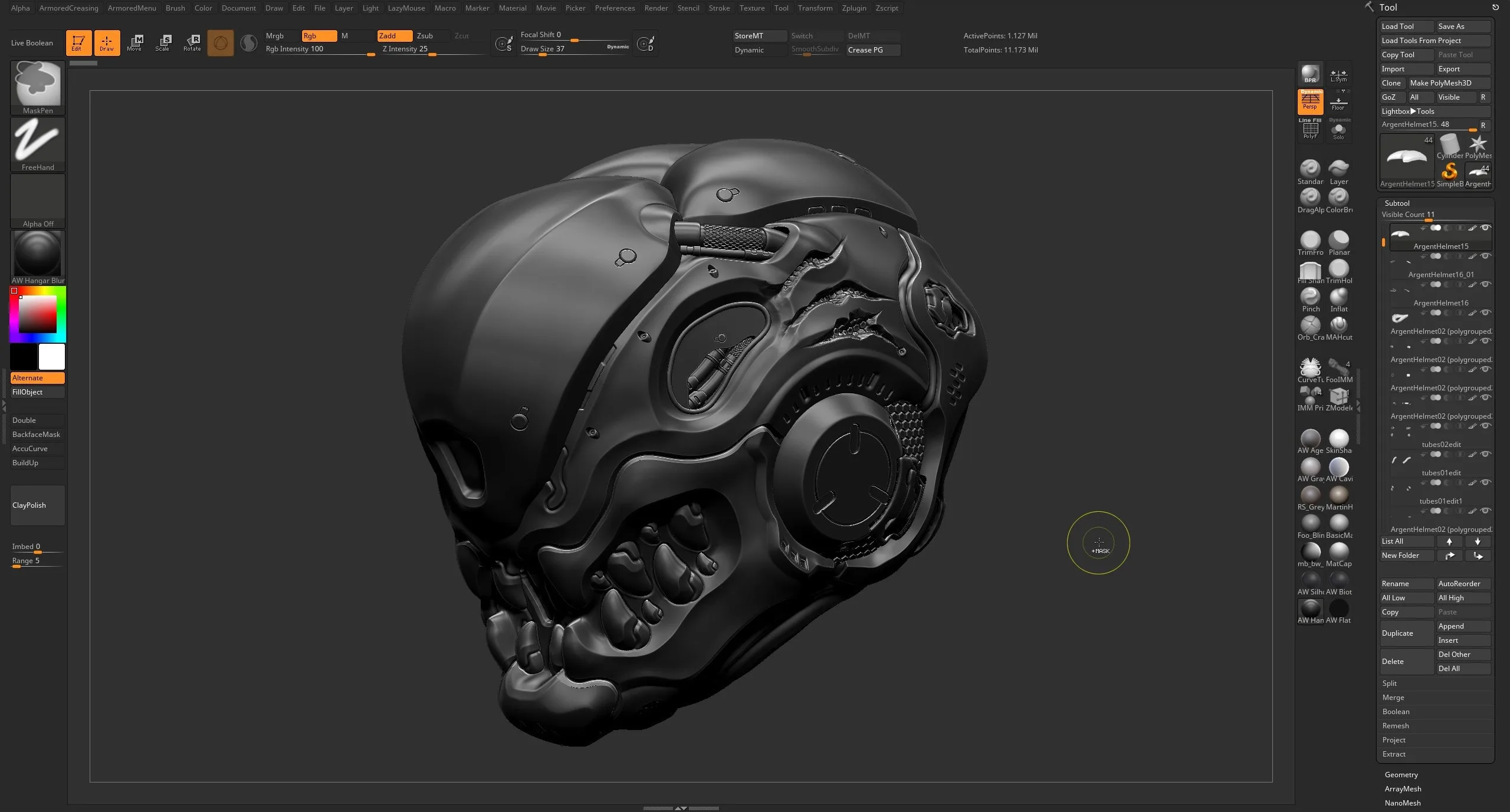 Design A Clean Futuristic Helmet With ZBrush