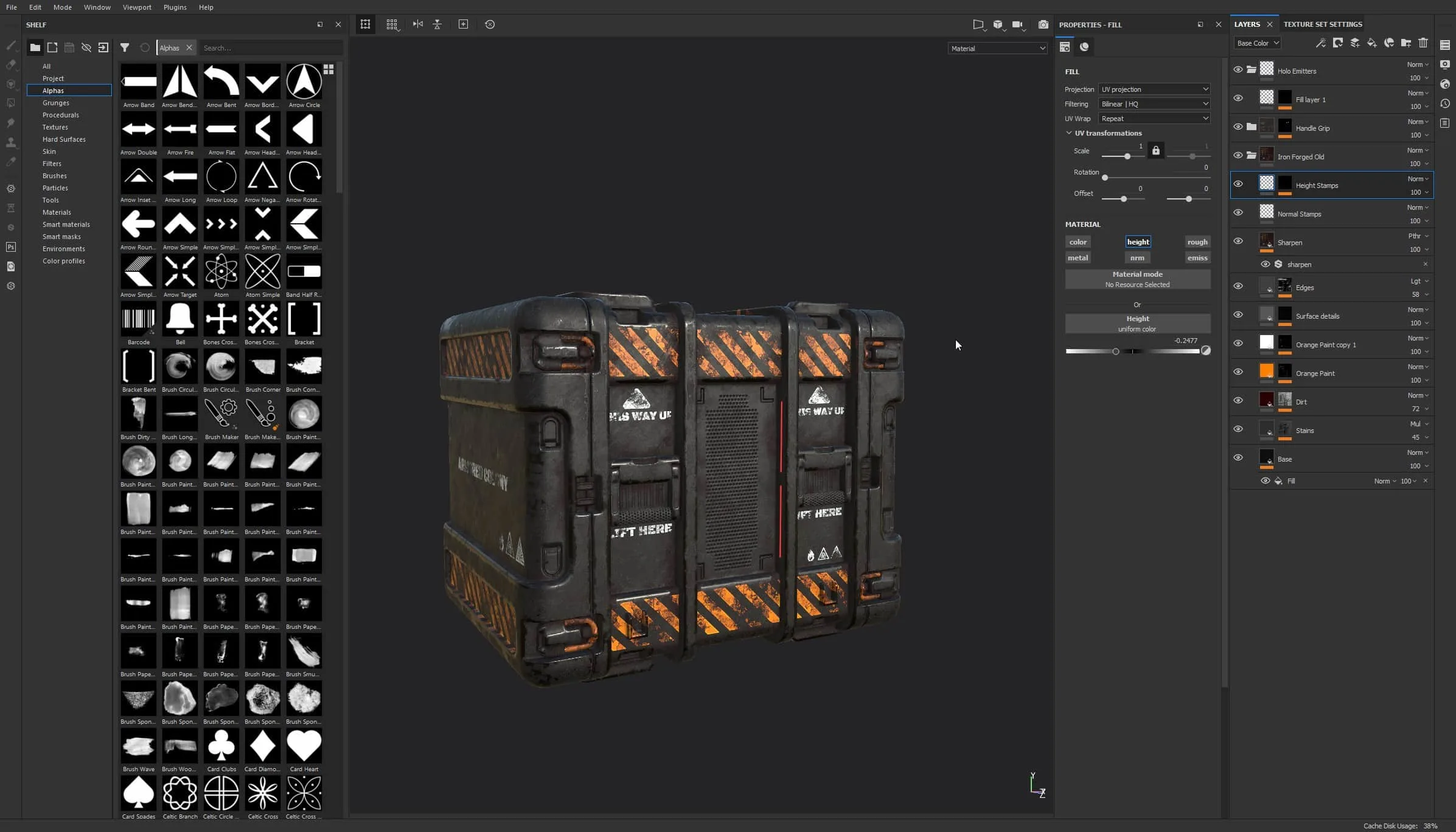 Model & Texture A Game Asset - Full Process