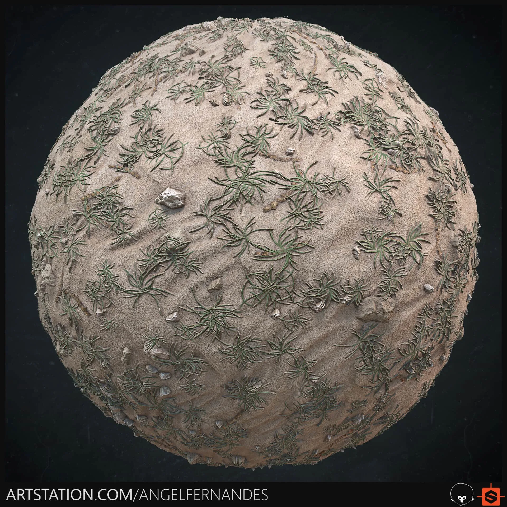 Sand Ground Material - Substance Designer