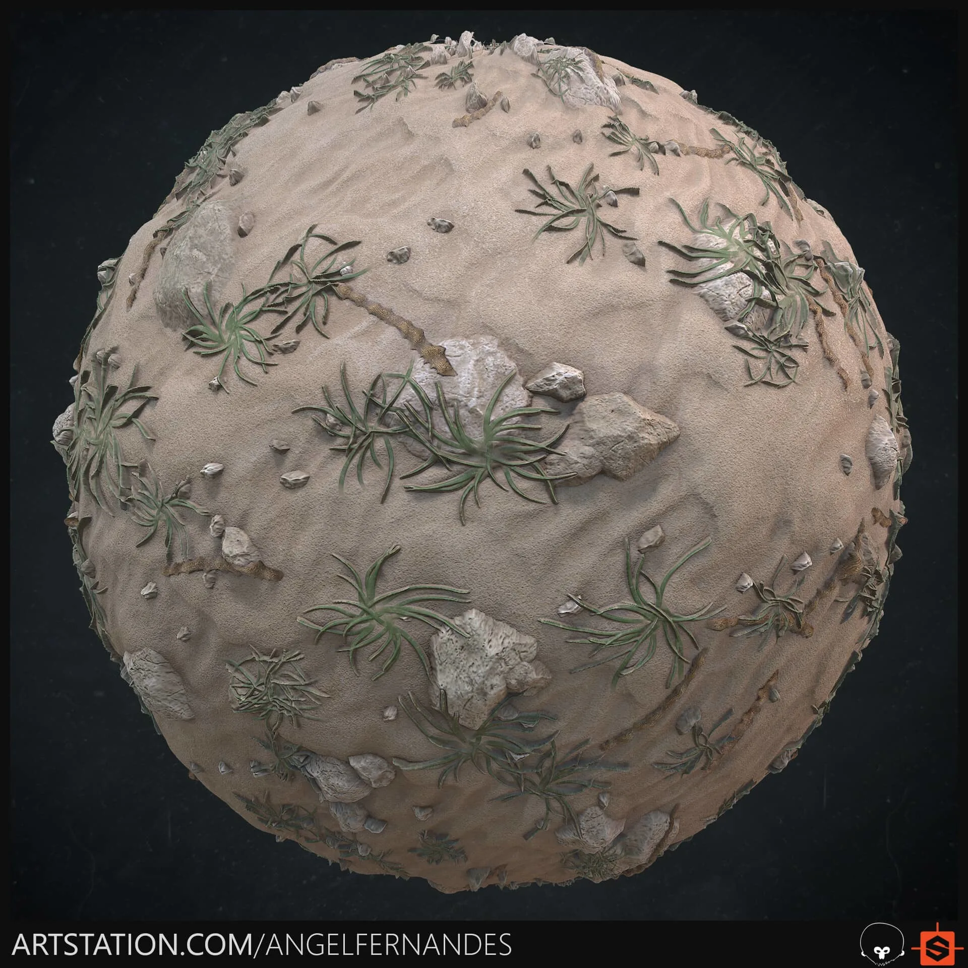 Sand Ground Material - Substance Designer